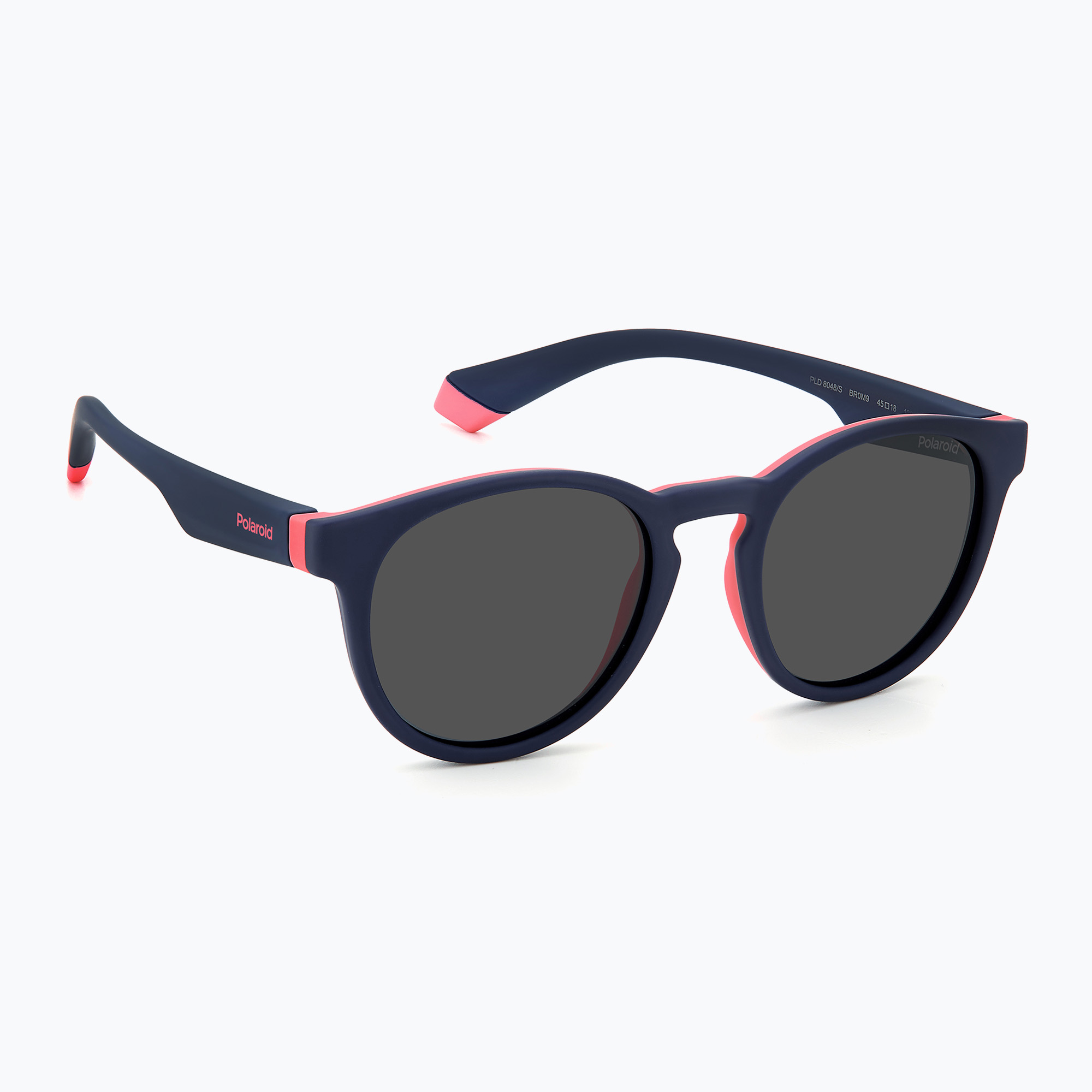 Okulary przeciwsłoneczne dziecięce Polaroid PLD 8048/S blue pink/grey polarized 