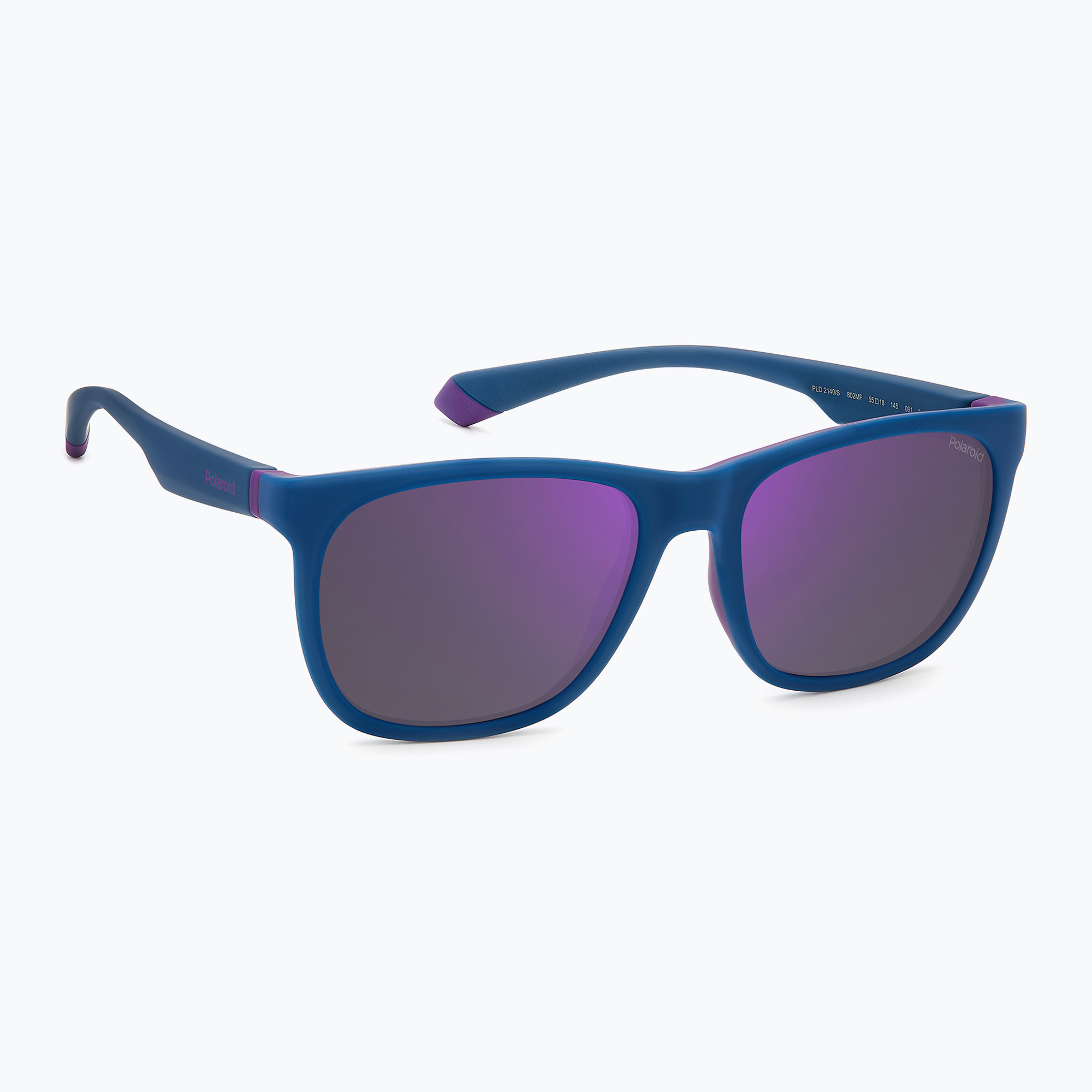 Okulary przeciwsłoneczne Polaroid PLD 2140/S matte blue violet/violet mirror polarized 