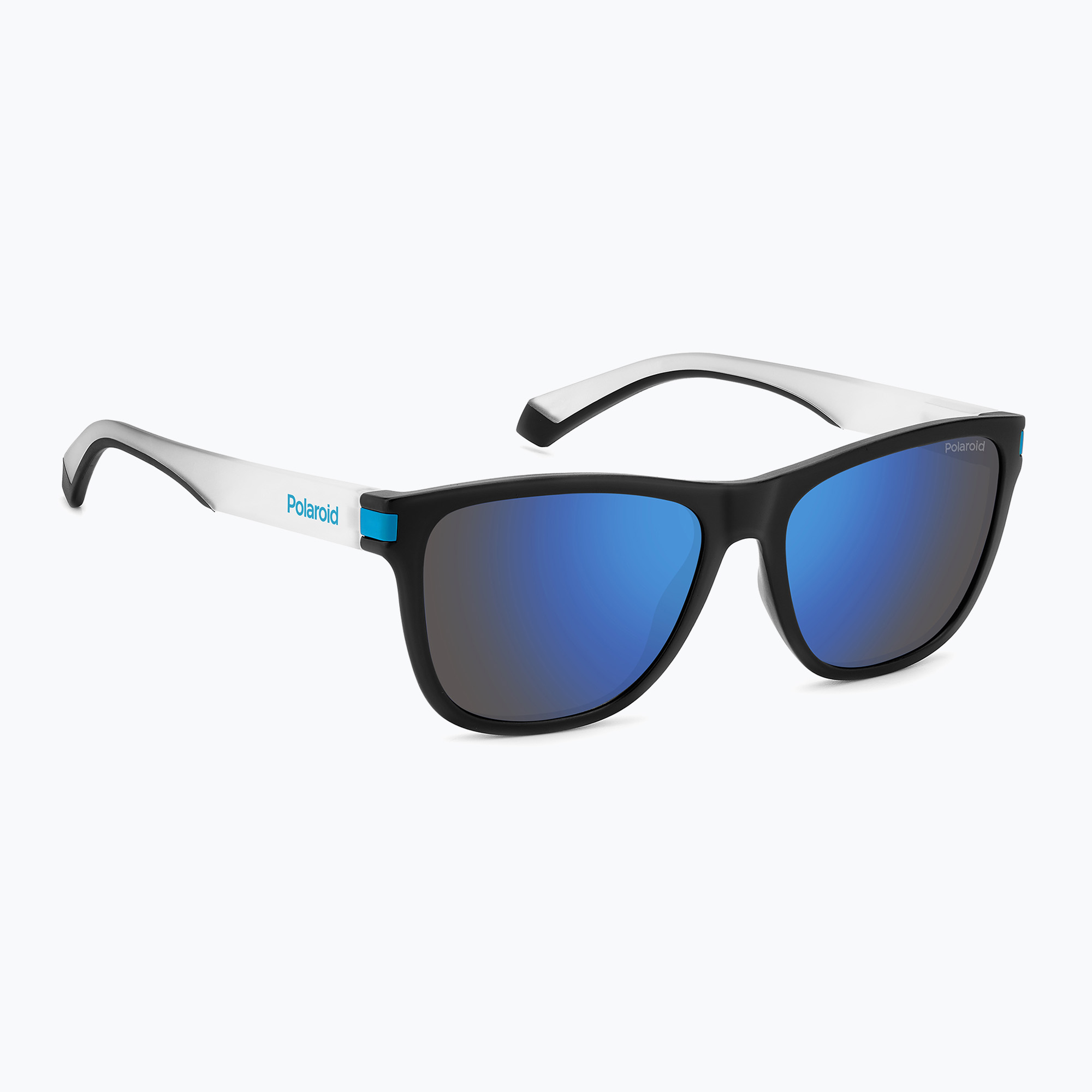 Okulary przeciwsłoneczne Polaroid PLD 2138/S matte black blue/blue mirror polarized 