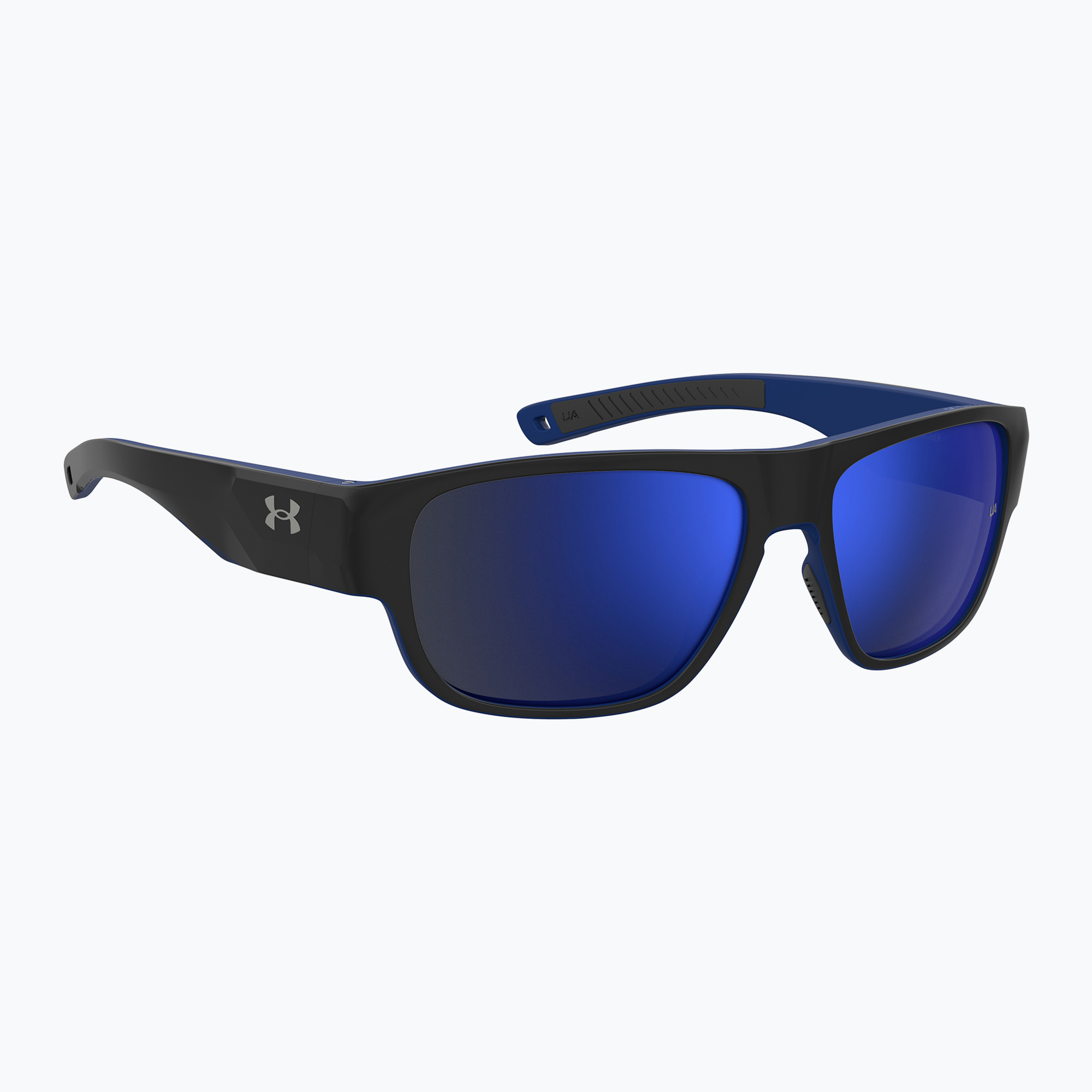 Okulary przeciwsłoneczne męskie Under Armour Scorcher matte black blue/blu sky mirror 
