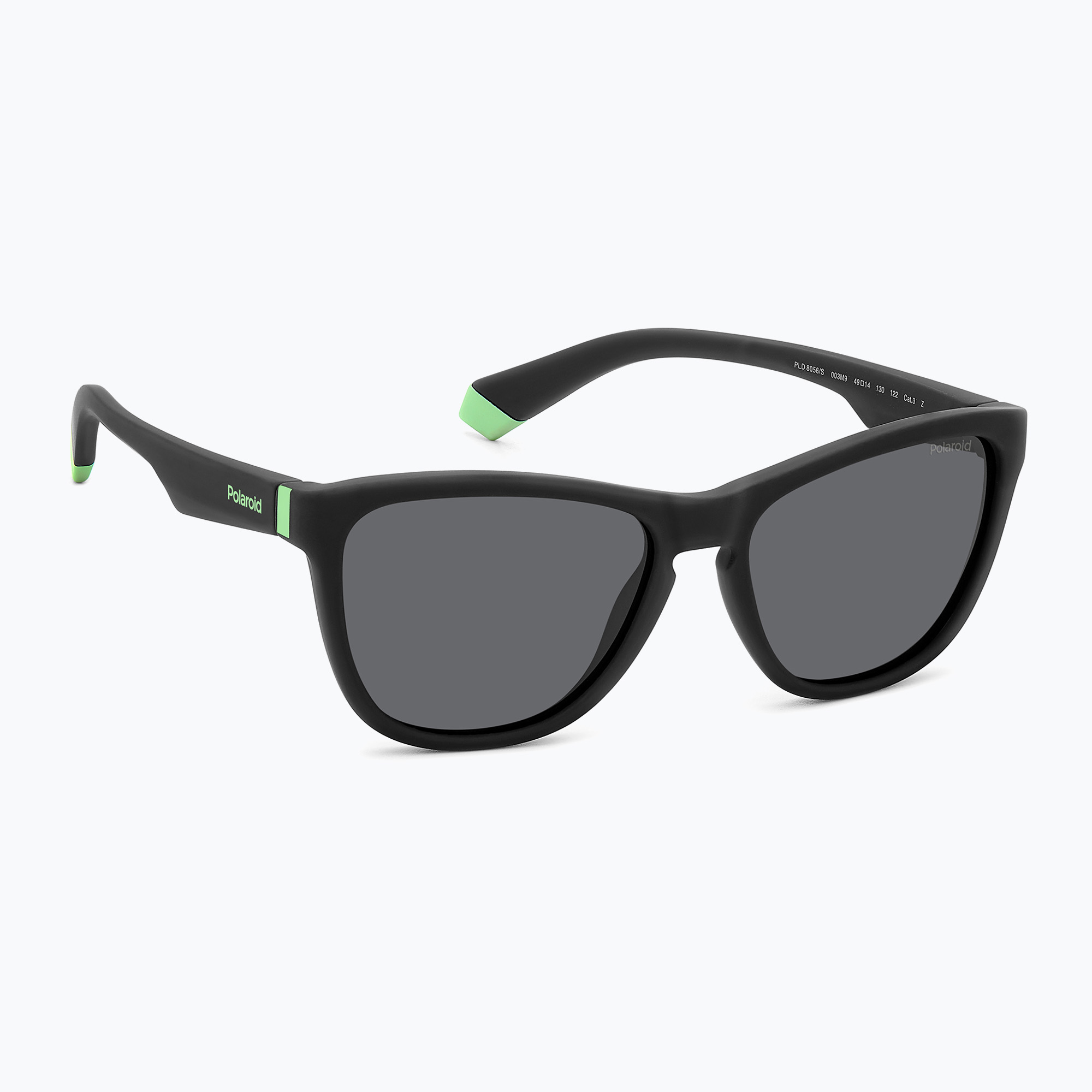 Okulary przeciwsłoneczne dziecięce Polaroid PLD 8056/S matte black/grey polarized 