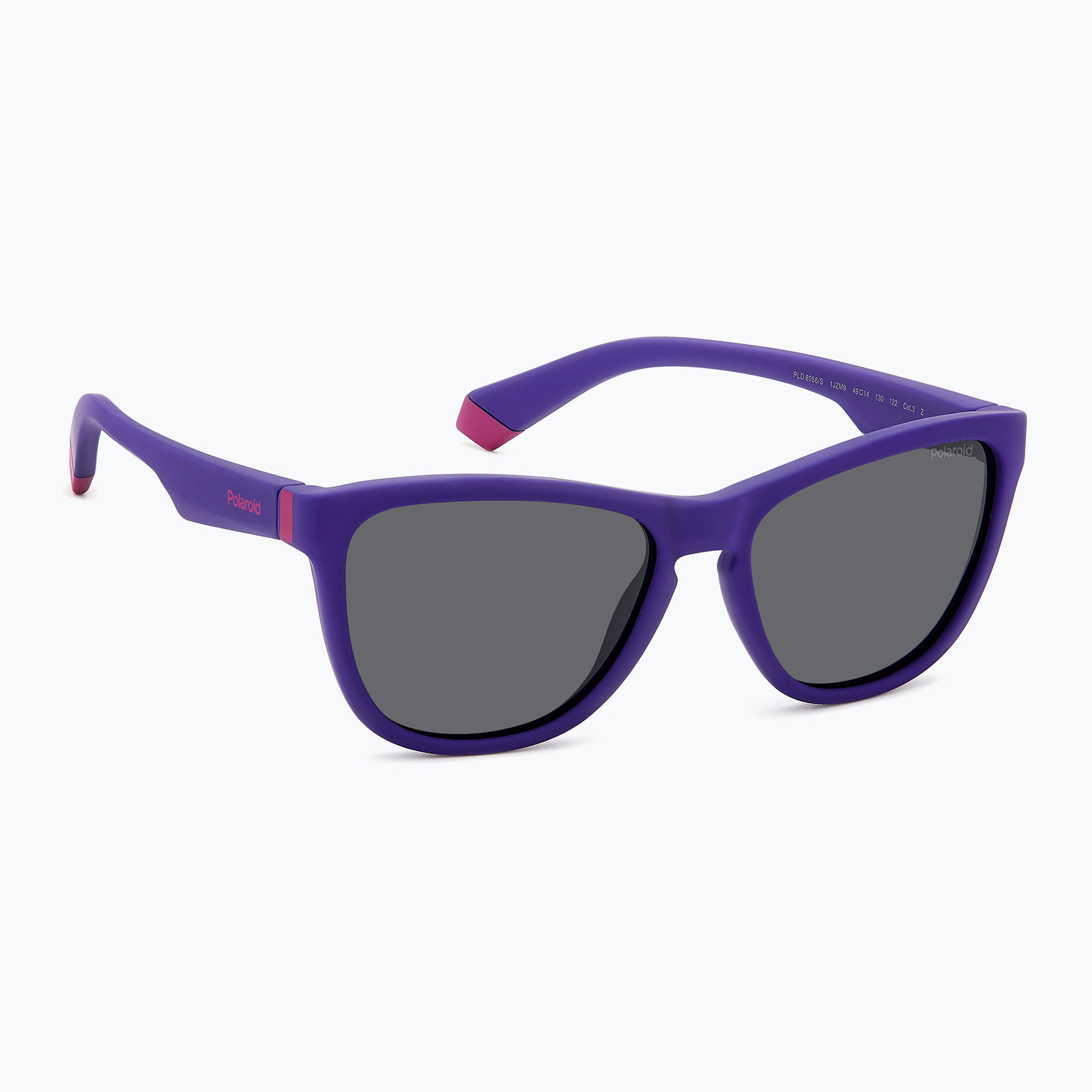 Okulary przeciwsłoneczne dziecięce Polaroid PLD 8056/S matte violet/grey polarized 