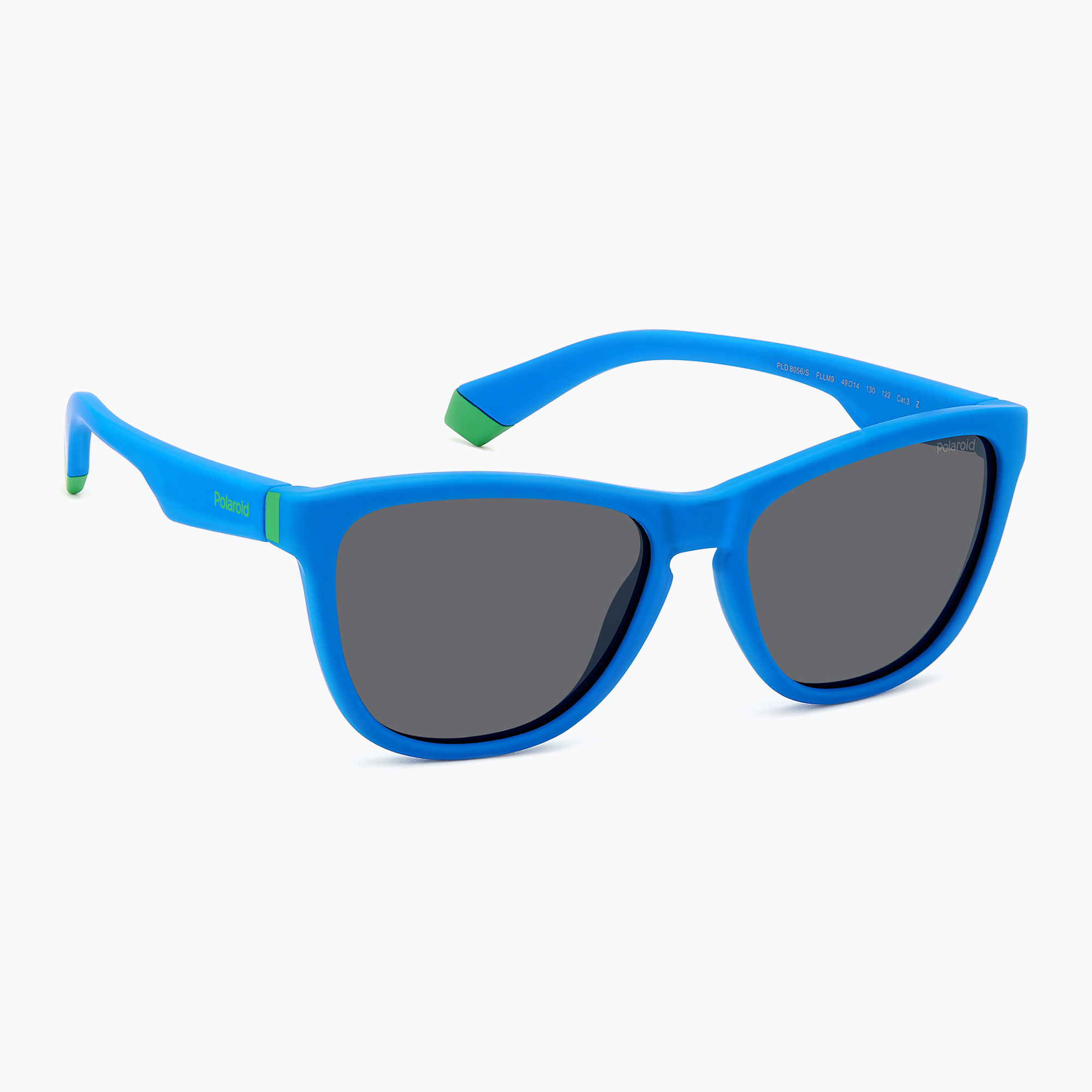Okulary przeciwsłoneczne dziecięce Polaroid PLD 8056/S matte blue/grey polarized 