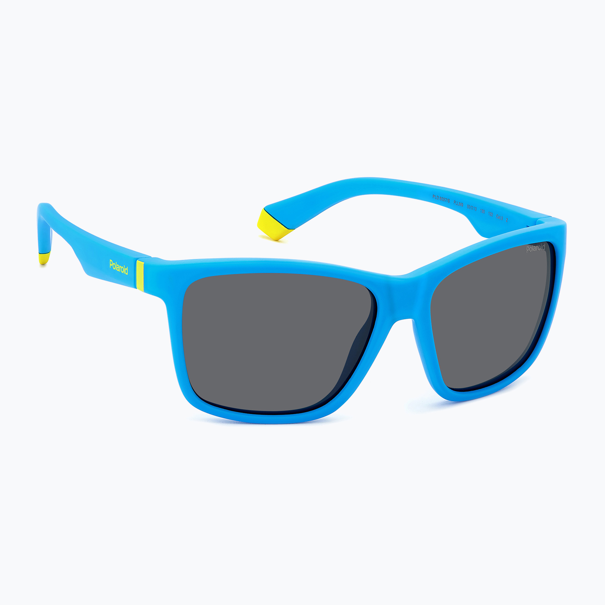 Okulary przeciwsłoneczne dziecięce Polaroid PLD 8057/S matte blue/grey polarized 