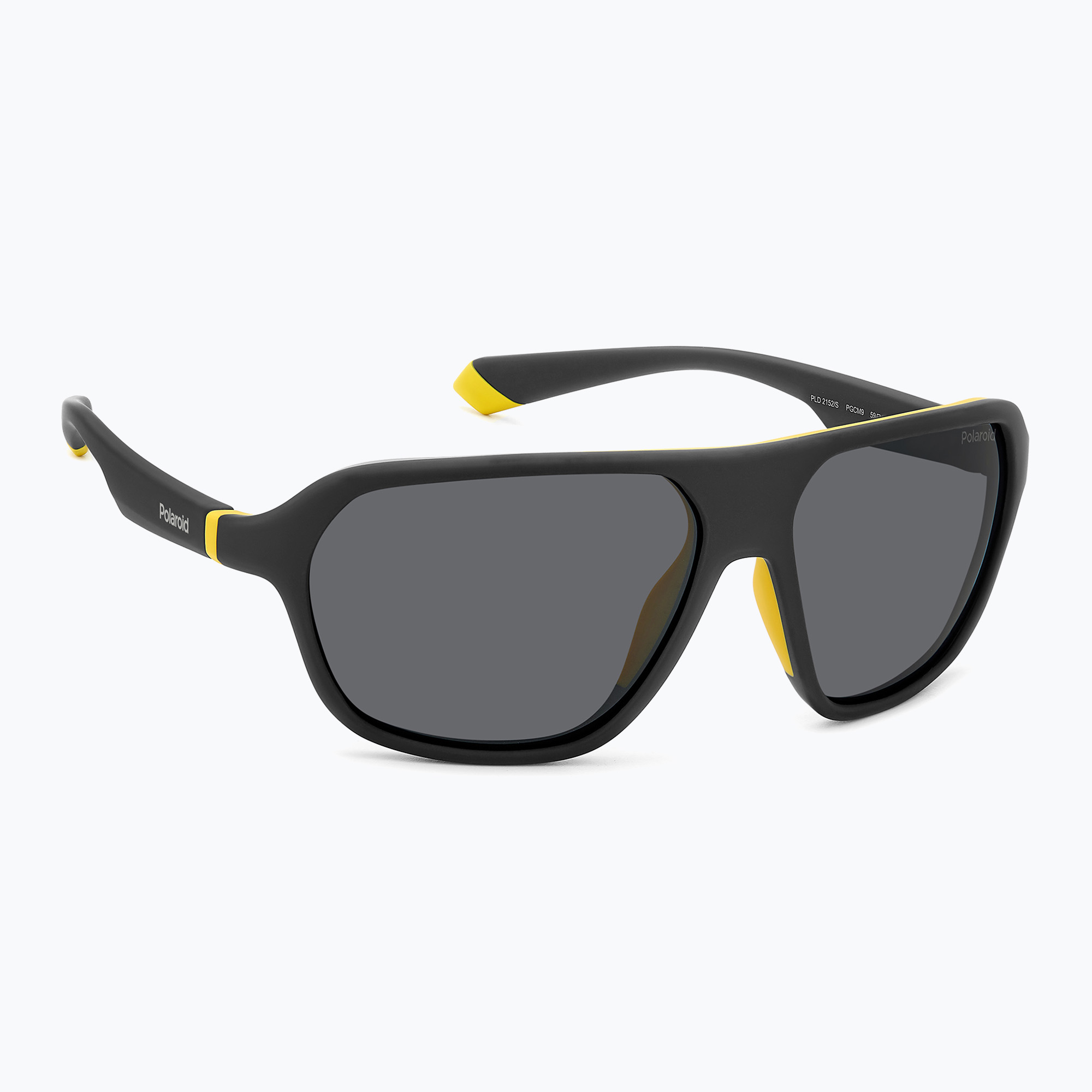 Okulary przeciwsłoneczne Polaroid PLD 2152/S matte black yellow/grey polarized 