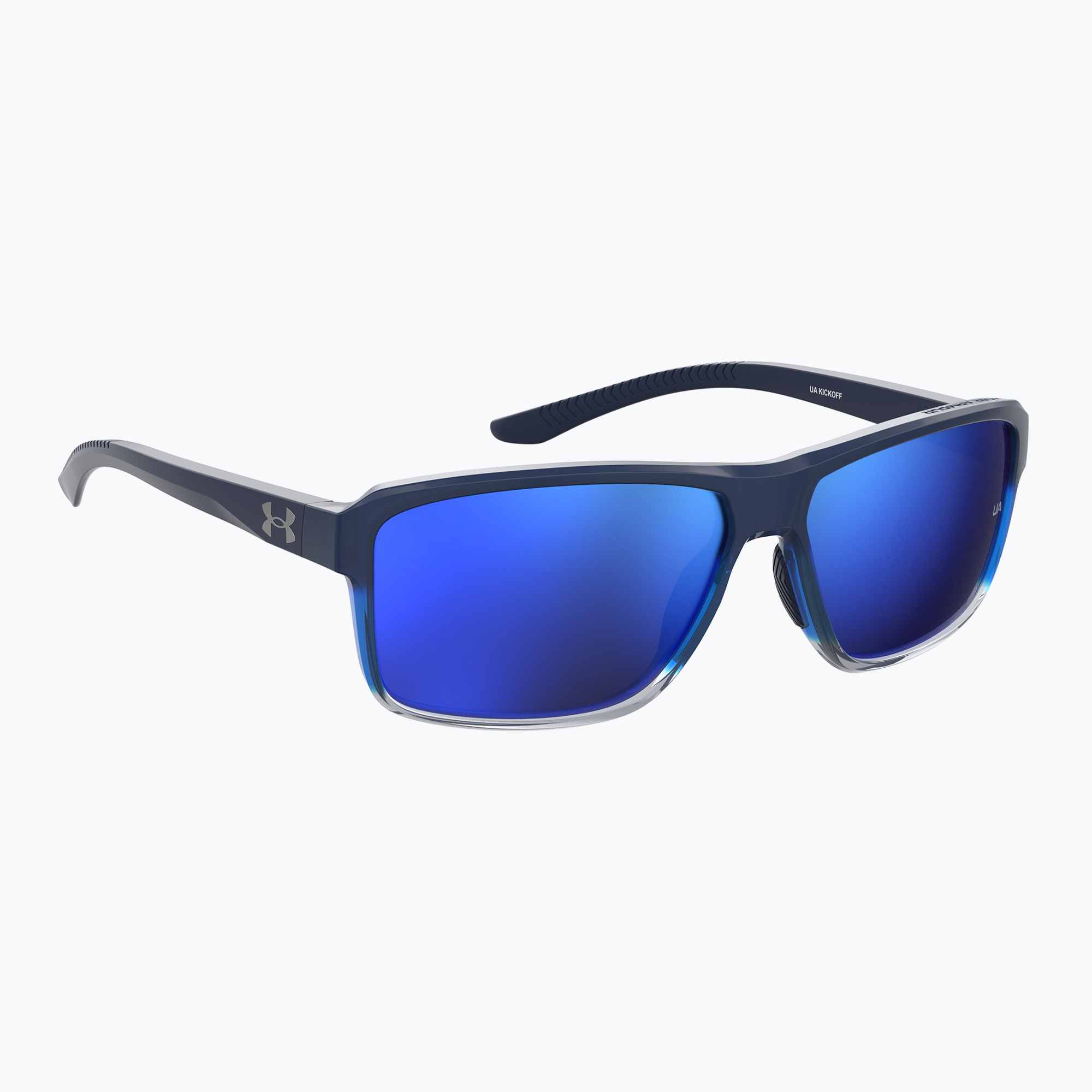 Okulary przeciwsłoneczne męskie Under Armour Kickoff S3 blue shaded grey/blue multilayer 