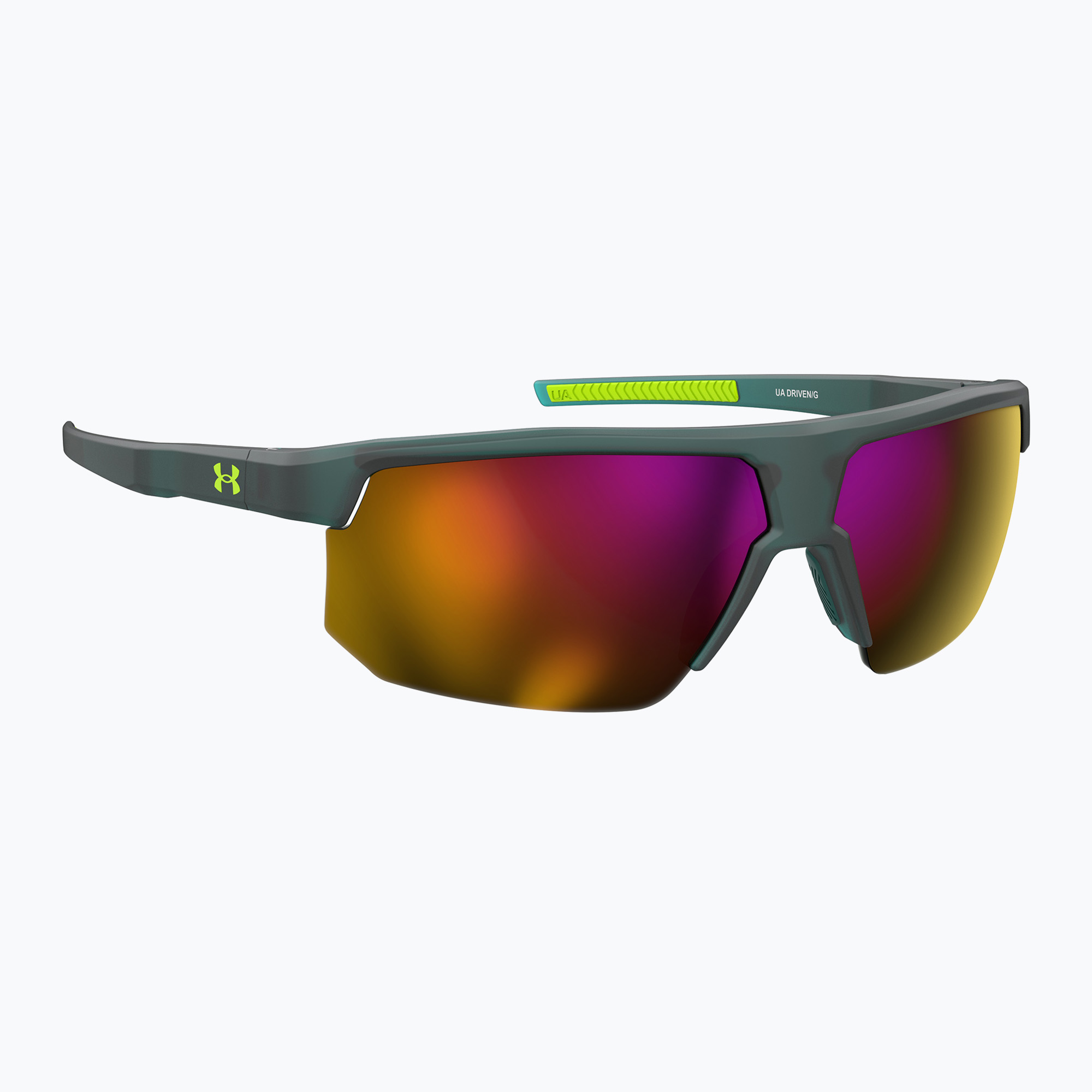 Okulary przeciwsłoneczne męskie Under Armour Driven/G S3 yellow teal/pink mirror 