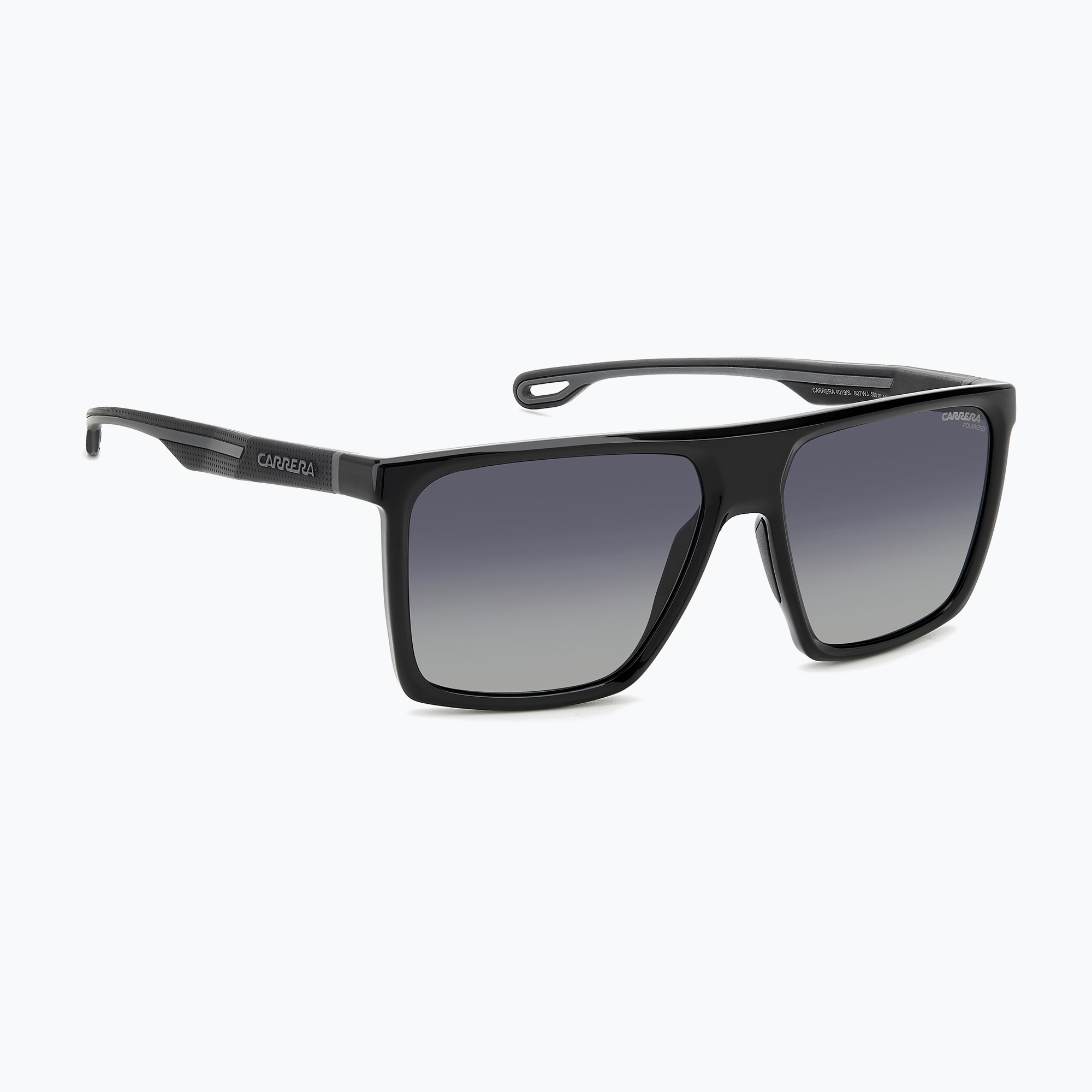 Okulary przeciwsłoneczne męskie Carrera 4019/S black/grey shaded polarized 