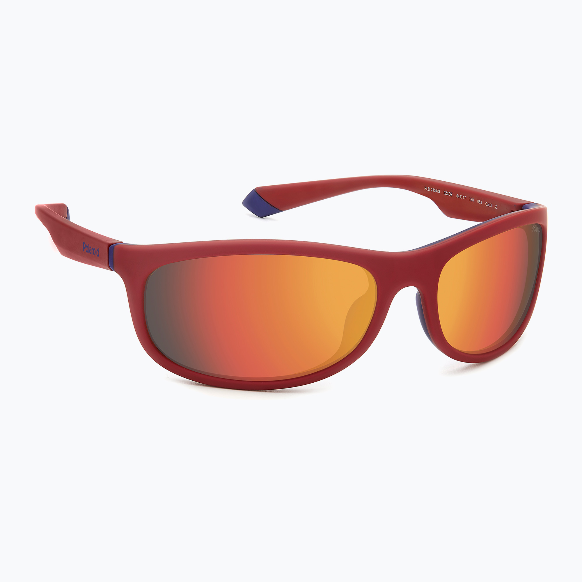 Okulary przeciwsłoneczne Polaroid PLD 2154/S matte red/red multilayer polarized 