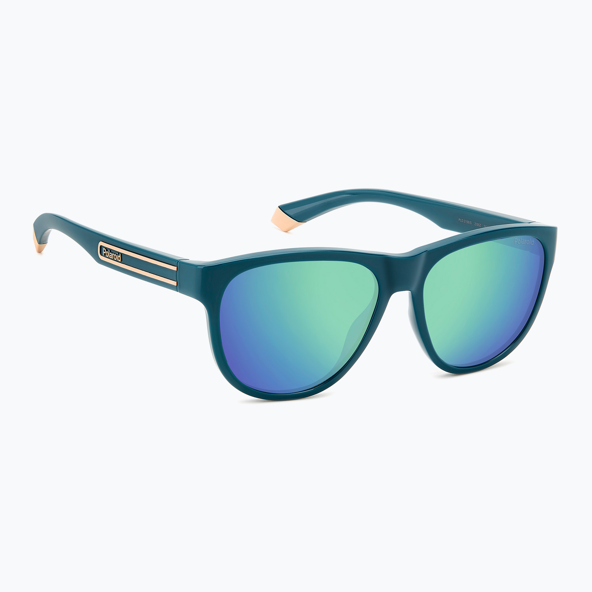 Okulary przeciwsłoneczne Polaroid PLD 2156/S teal/greygreen mirror polarized 