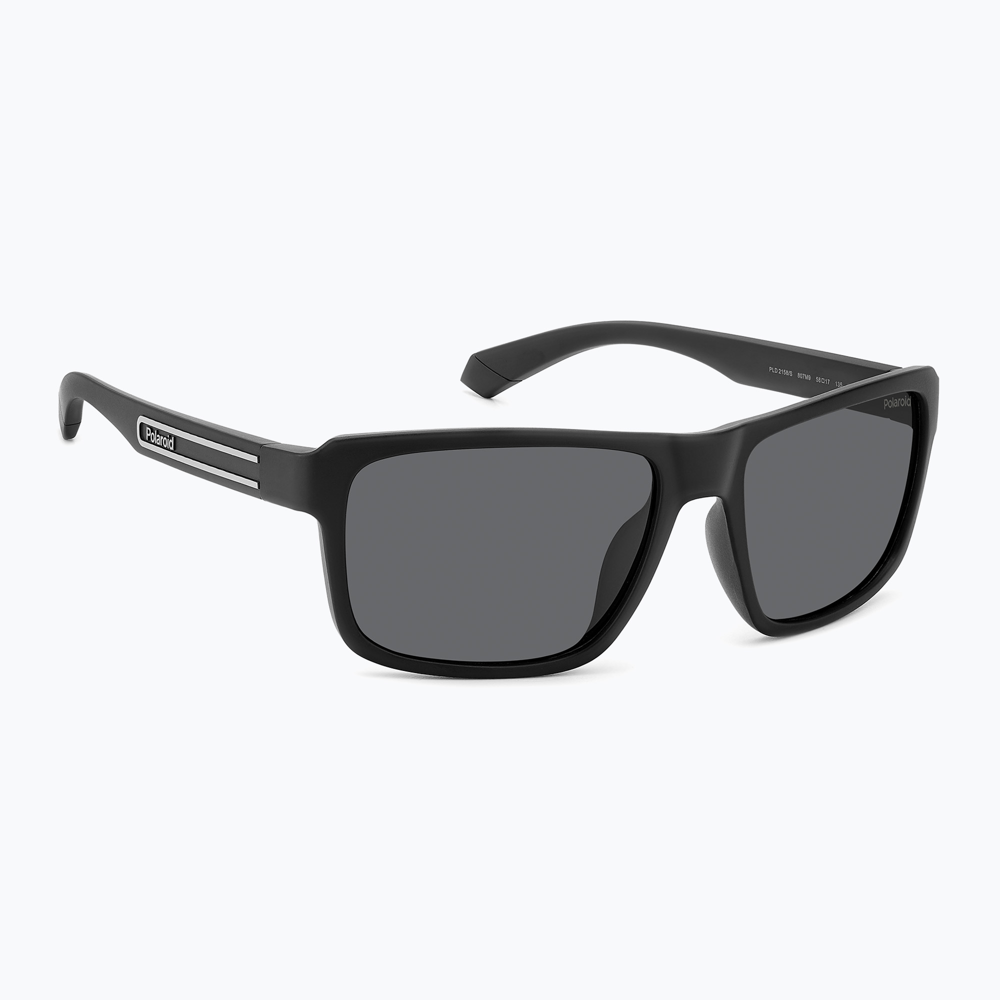 Okulary przeciwsłoneczne męskie Polaroid PLD 2158/S black/grey polarized 