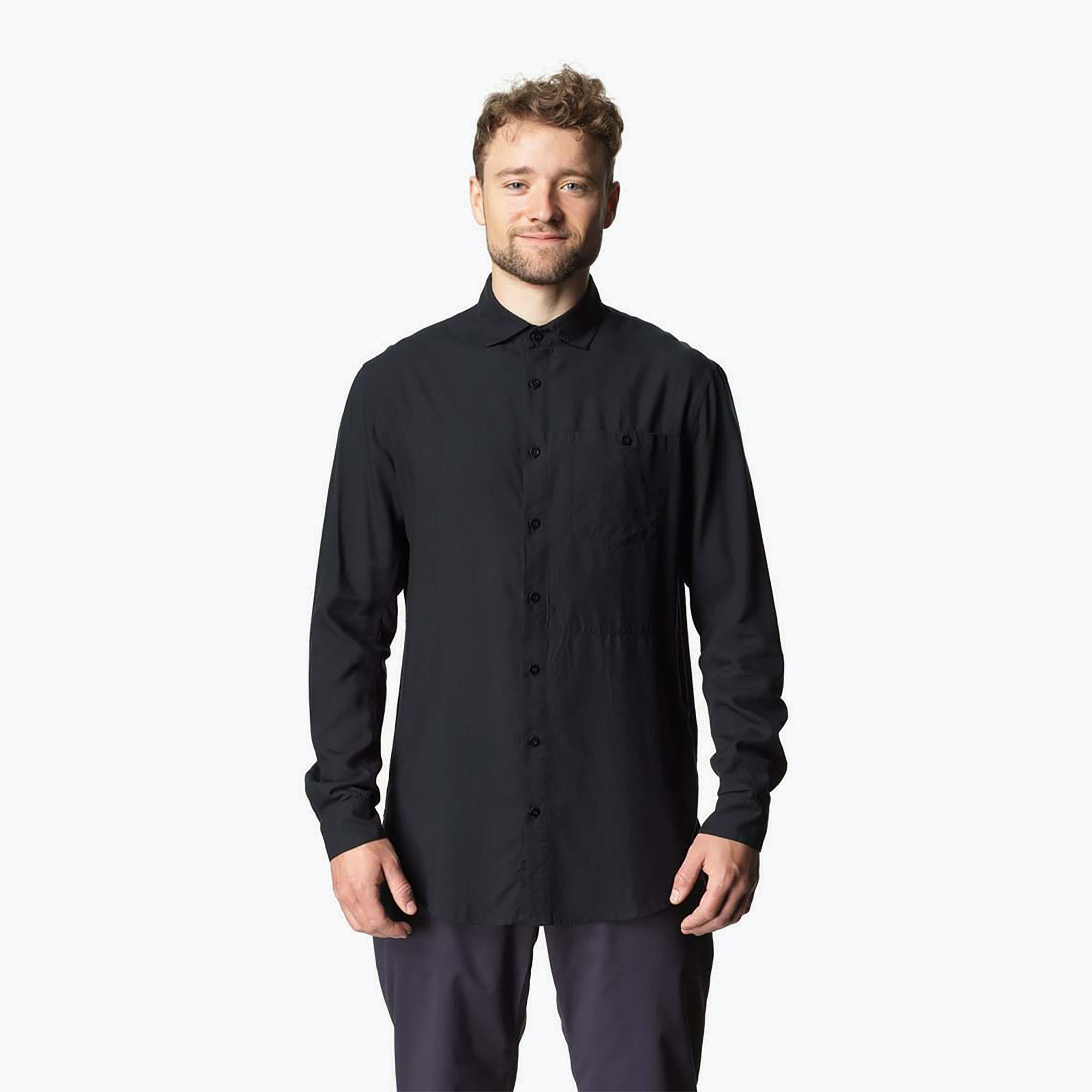 Koszula męska Houdini Longsleeve Shirt true black | WYSYŁKA W 24H | 30 DNI NA ZWROT