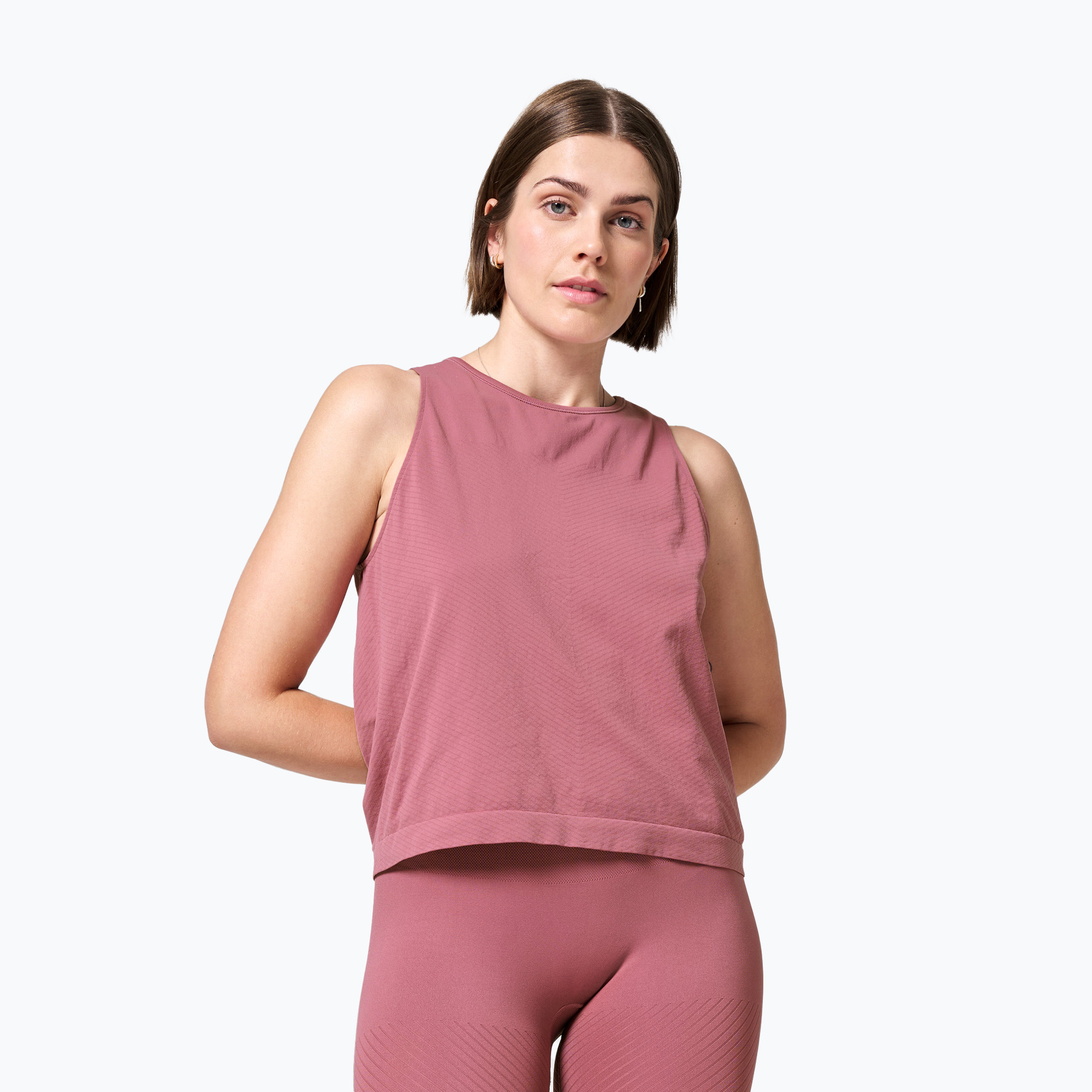 Tank top treningowy damski Casall Essential Block Seamless Tank mineral pink | WYSYŁKA W 24H | 30 DNI NA ZWROT