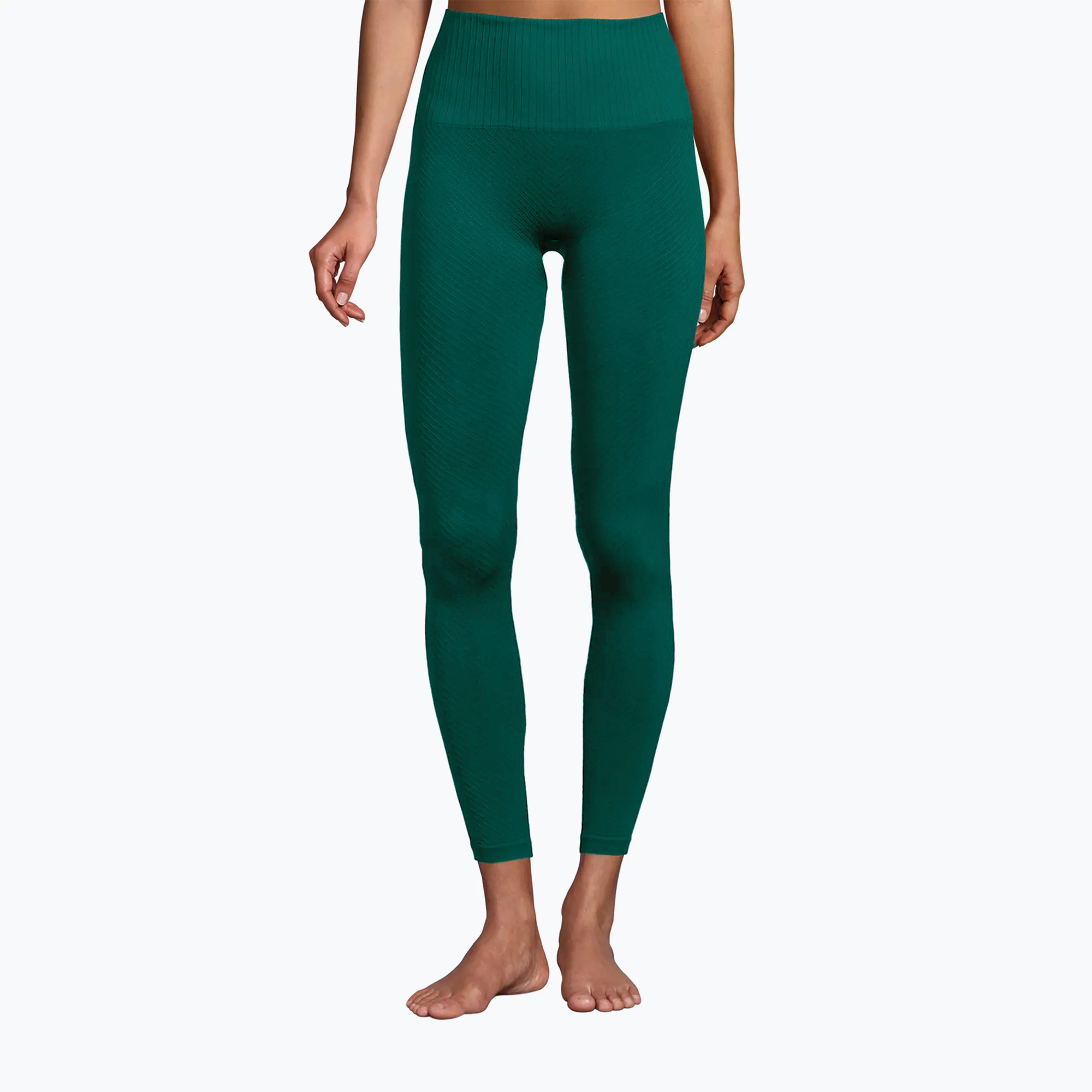 Legginsy damskie Casall Seamless Graphical Rib High Waist garden green | WYSYŁKA W 24H | 30 DNI NA ZWROT