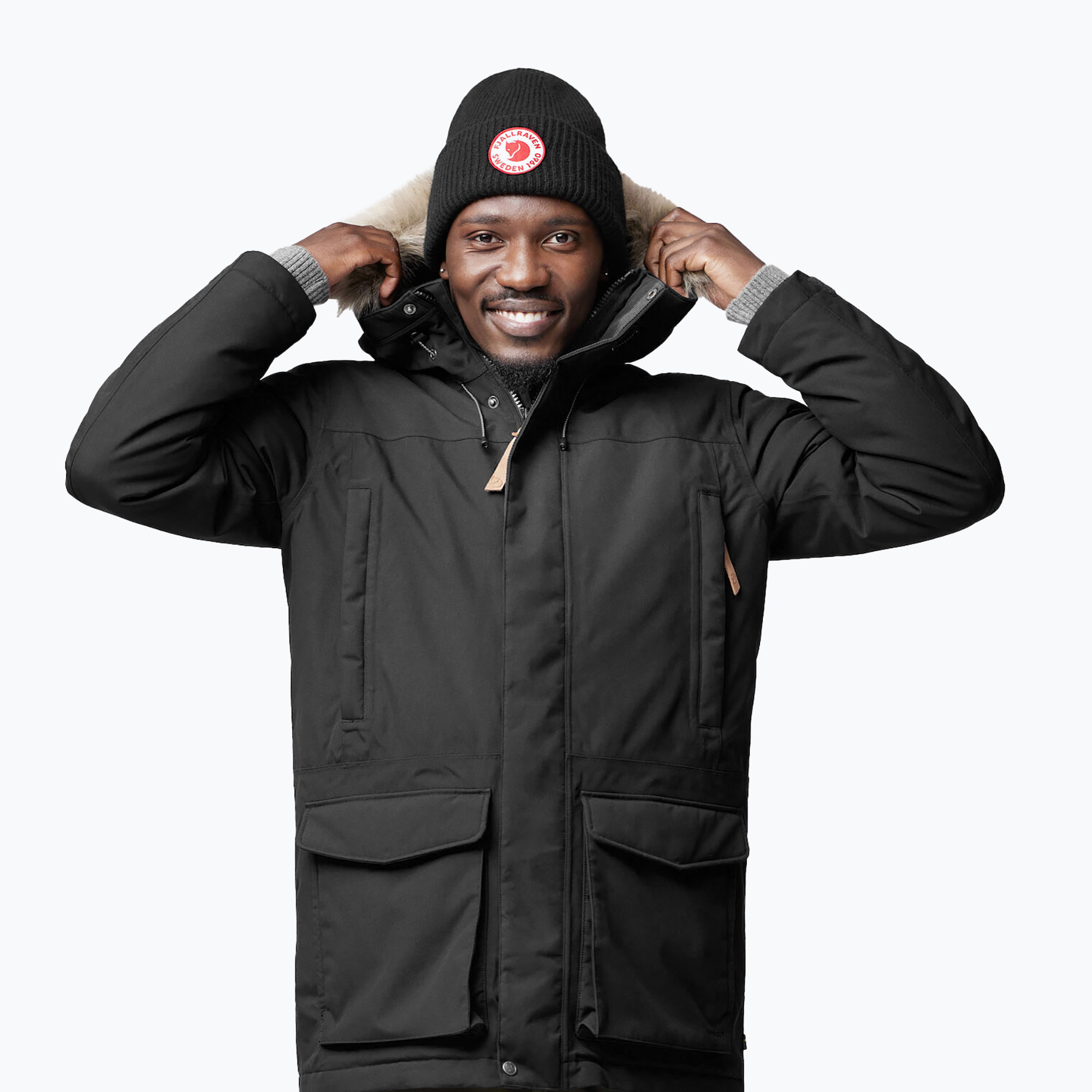 Kurtka zimowa męska Fjällräven Nuuk Lite Parka 550 black | WYSYŁKA W 24H | 30 DNI NA ZWROT