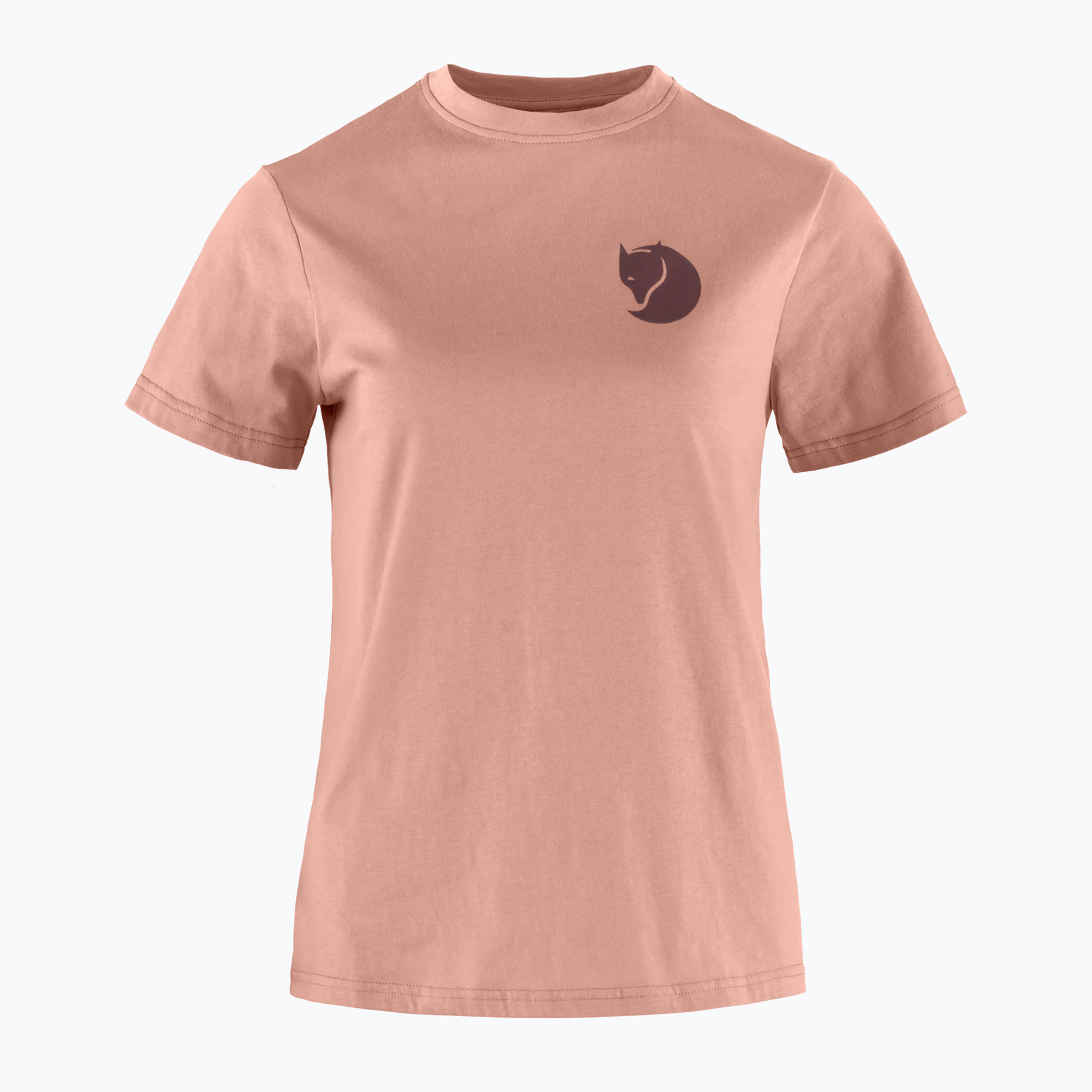 Koszulka trekkingowa damska Fjällräven Fox Boxy Logo dusty rose | WYSYŁKA W 24H | 30 DNI NA ZWROT