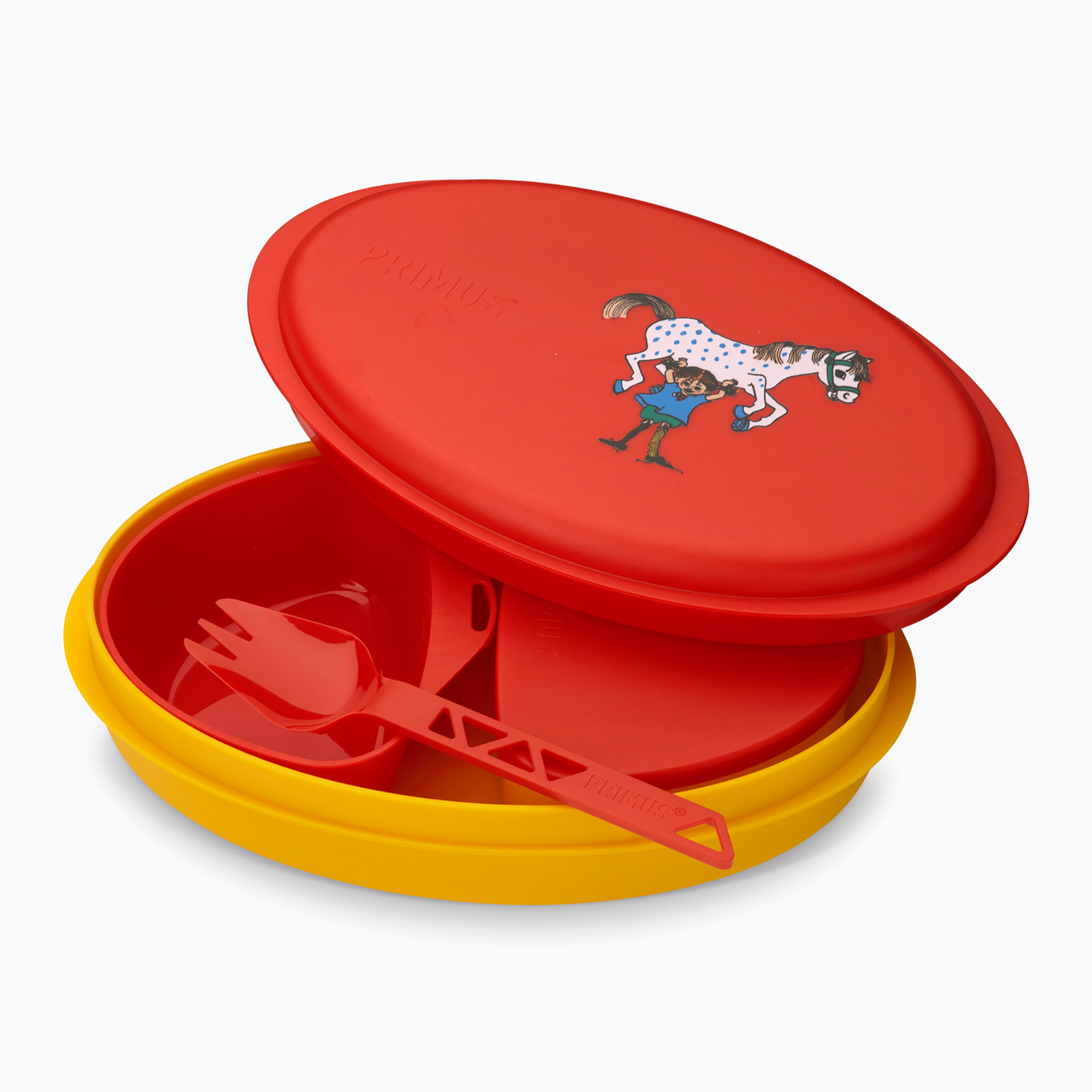 Zestaw naczyń turystycznych Primus Meal Set Pippi red 