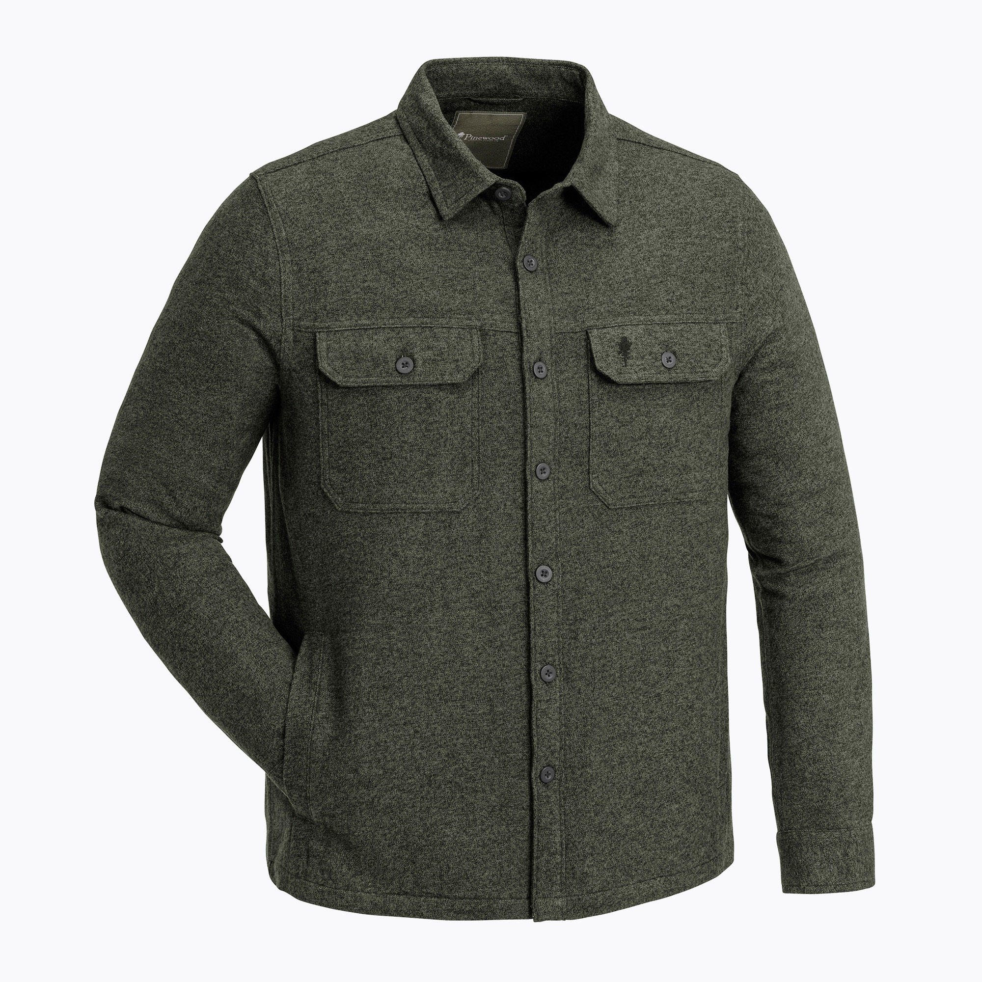 Koszula męska Pinewood Varnamo dark green mel 