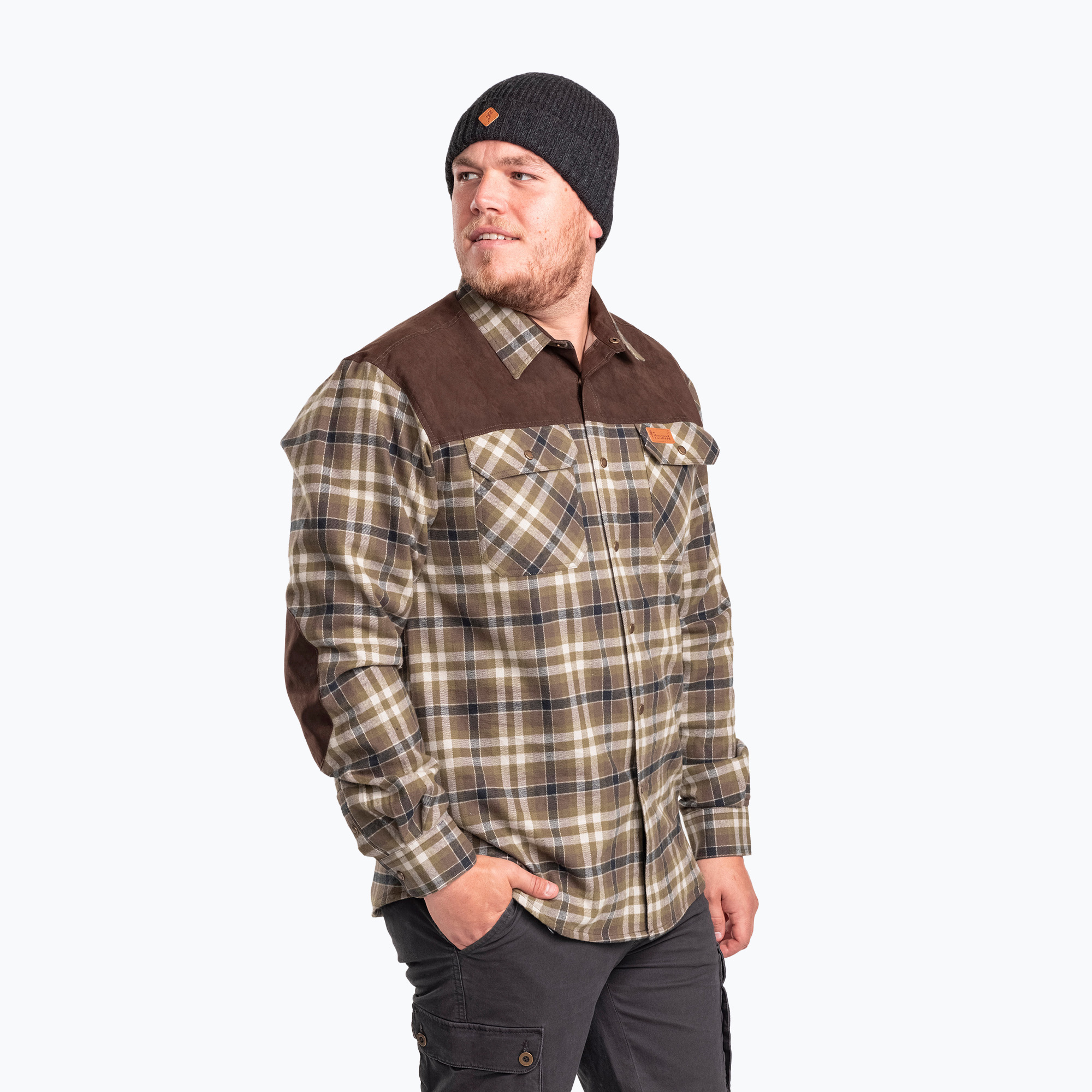 Koszula męska Pinewood Douglas h.olive/l.khaki | WYSYŁKA W 24H | 30 DNI NA ZWROT