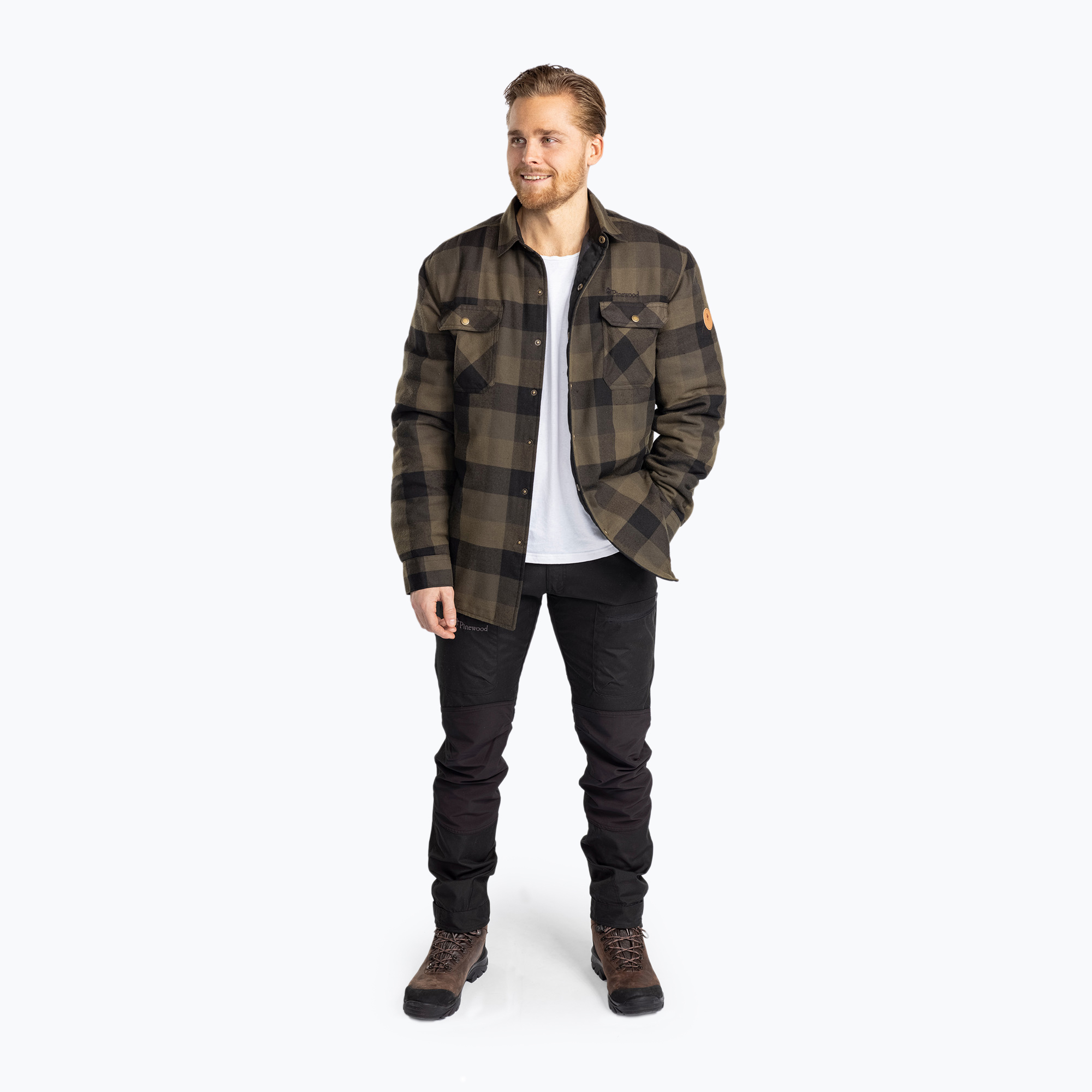 Koszula męska Pinewood Canada Classic 2.0 green/black | WYSYŁKA W 24H | 30 DNI NA ZWROT
