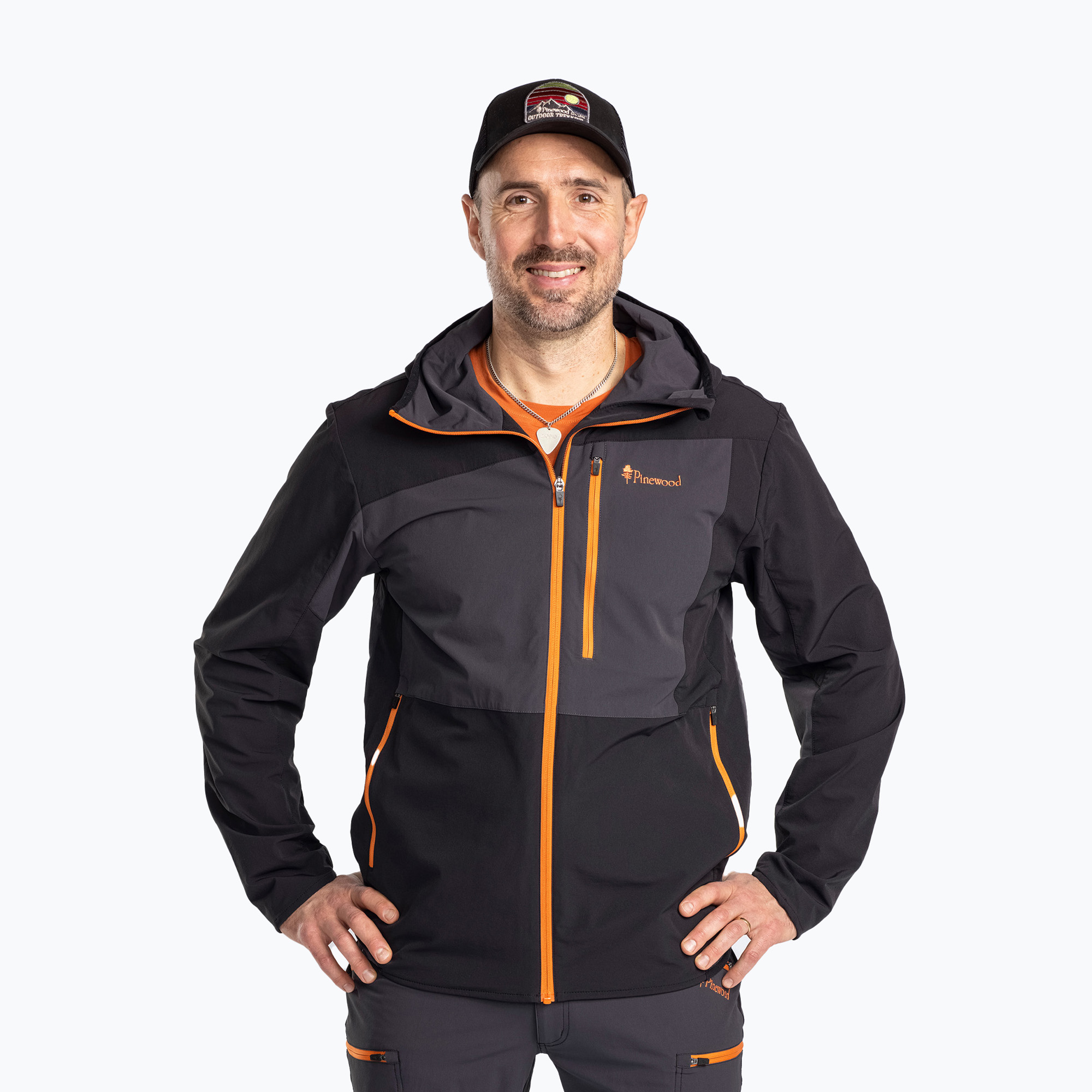 Kurtka męska Pinewood Abisko Light Stretch d.anthracite/black | WYSYŁKA W 24H | 30 DNI NA ZWROT