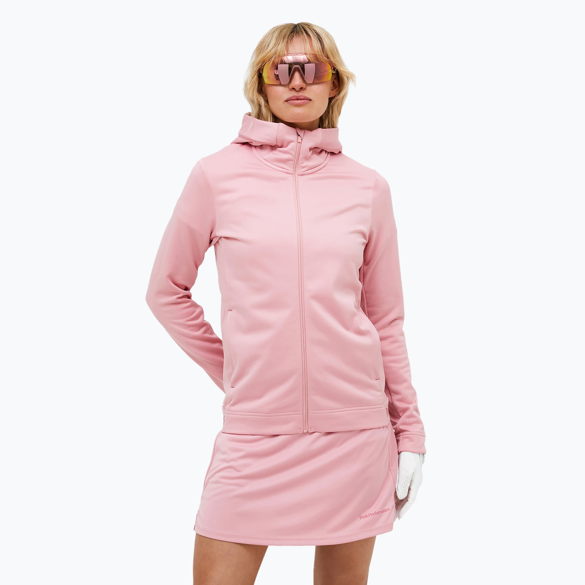 Bluza damska Peak Performance Rider Tech Zip Hood warm blush | WYSYŁKA W 24H | 30 DNI NA ZWROT