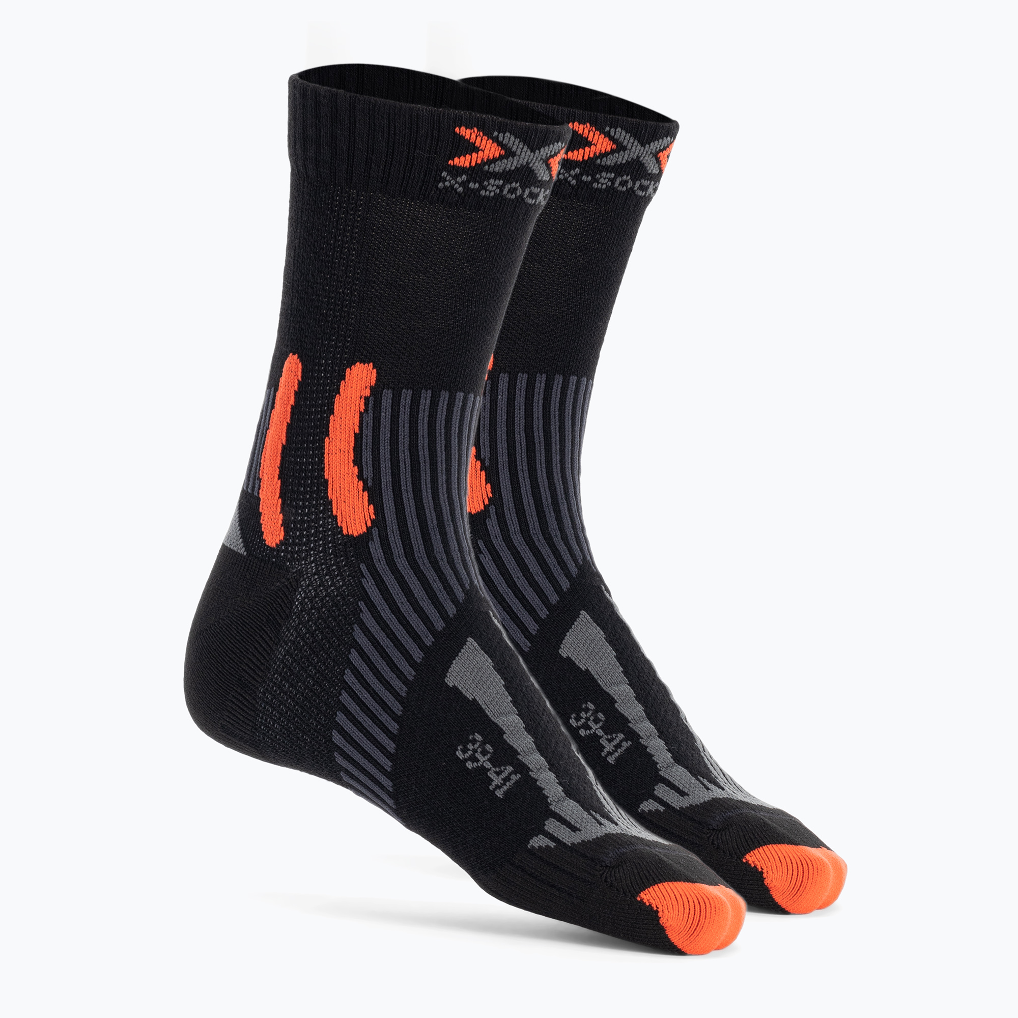 Skarpety X-Socks Winter Run 4.0 black/dark grey melange/x-orange | WYSYŁKA W 24H | 30 DNI NA ZWROT