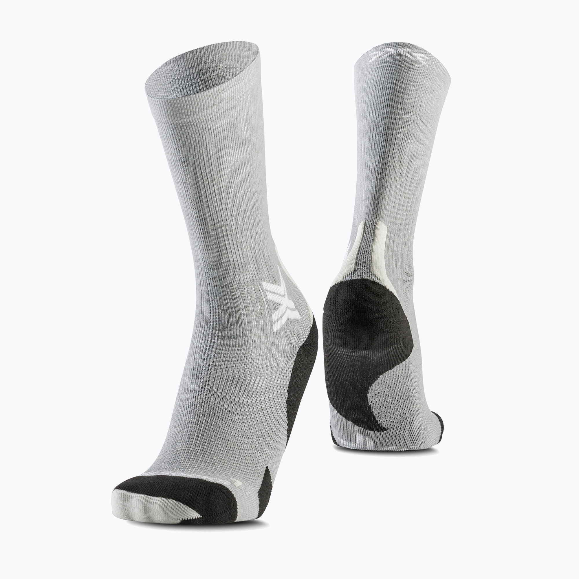 Skarpety X-Socks Run Discover Merino Crew seal grey/light sand | WYSYŁKA W 24H | 30 DNI NA ZWROT