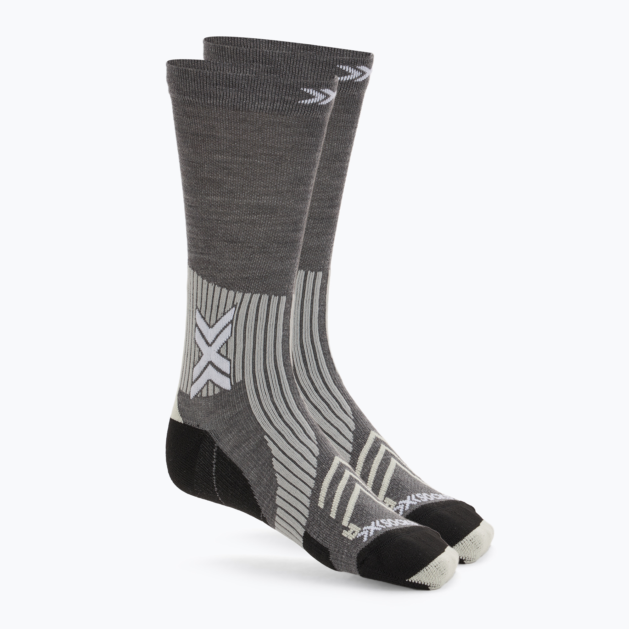 Skarpety X-Socks Run Expert Silk Merino Crew seal grey/light sand | WYSYŁKA W 24H | 30 DNI NA ZWROT