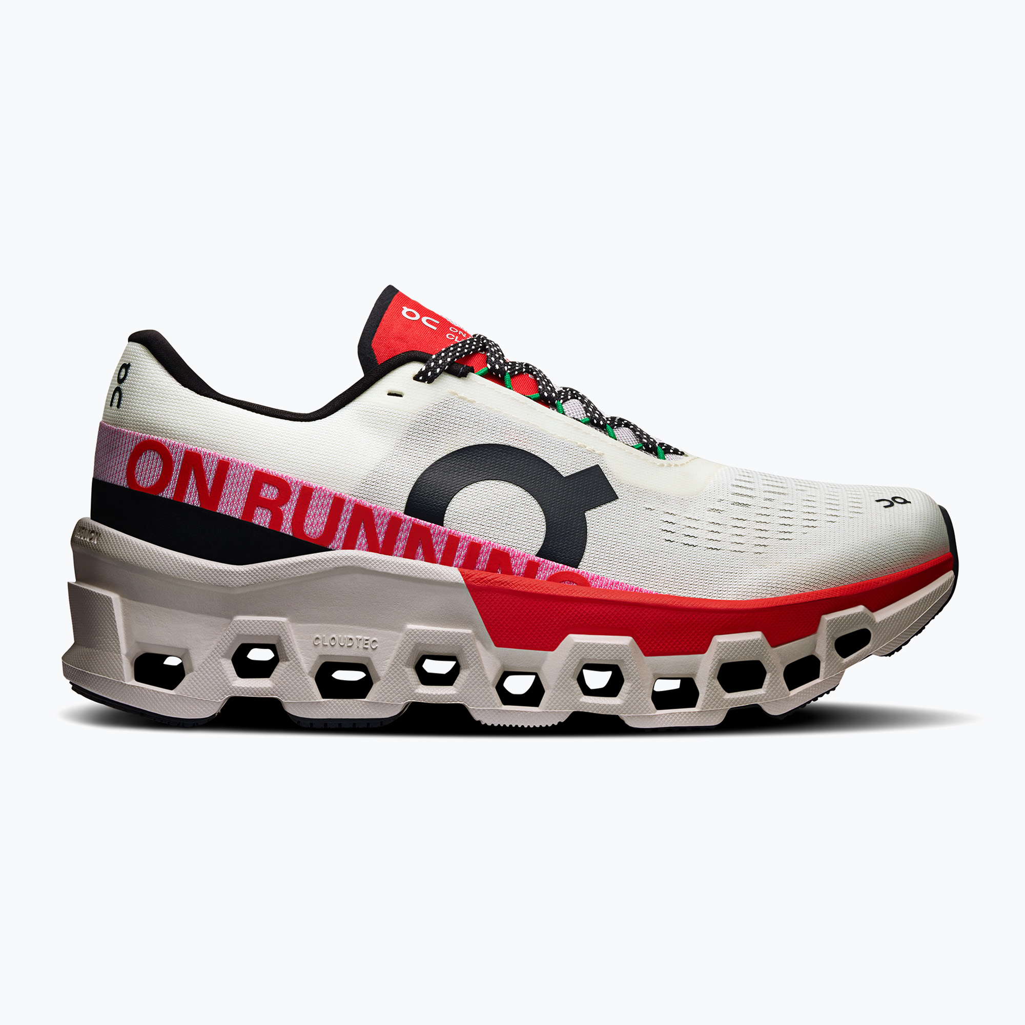 Buty do biegania damskie On Running Cloudmonster 2 ivory/red | WYSYŁKA W 24H | 30 DNI NA ZWROT