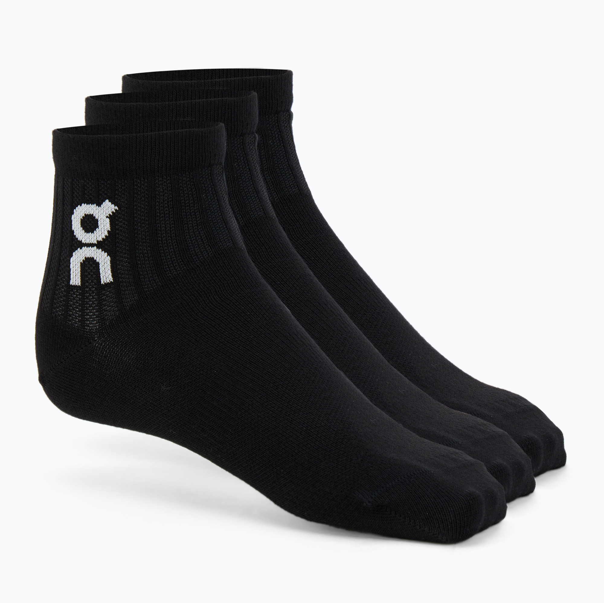 Skarpety On Running Logo Sock Mid 3 pary black 