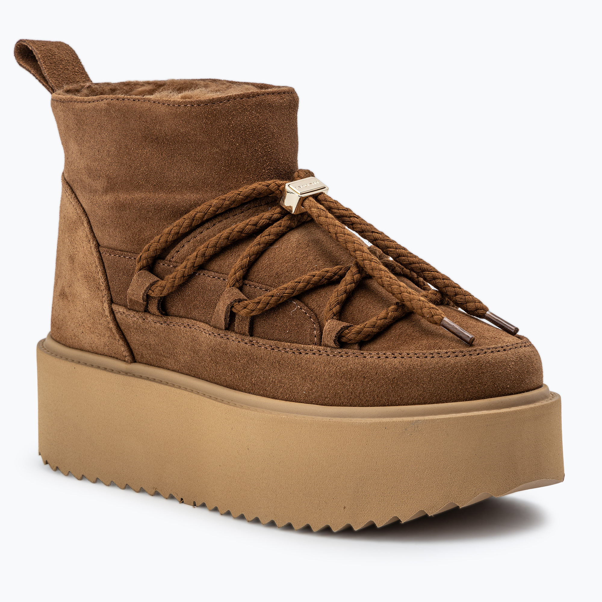 Śniegowce damskie INUIKII Classic Low Platform brown | WYSYŁKA W 24H | 30 DNI NA ZWROT