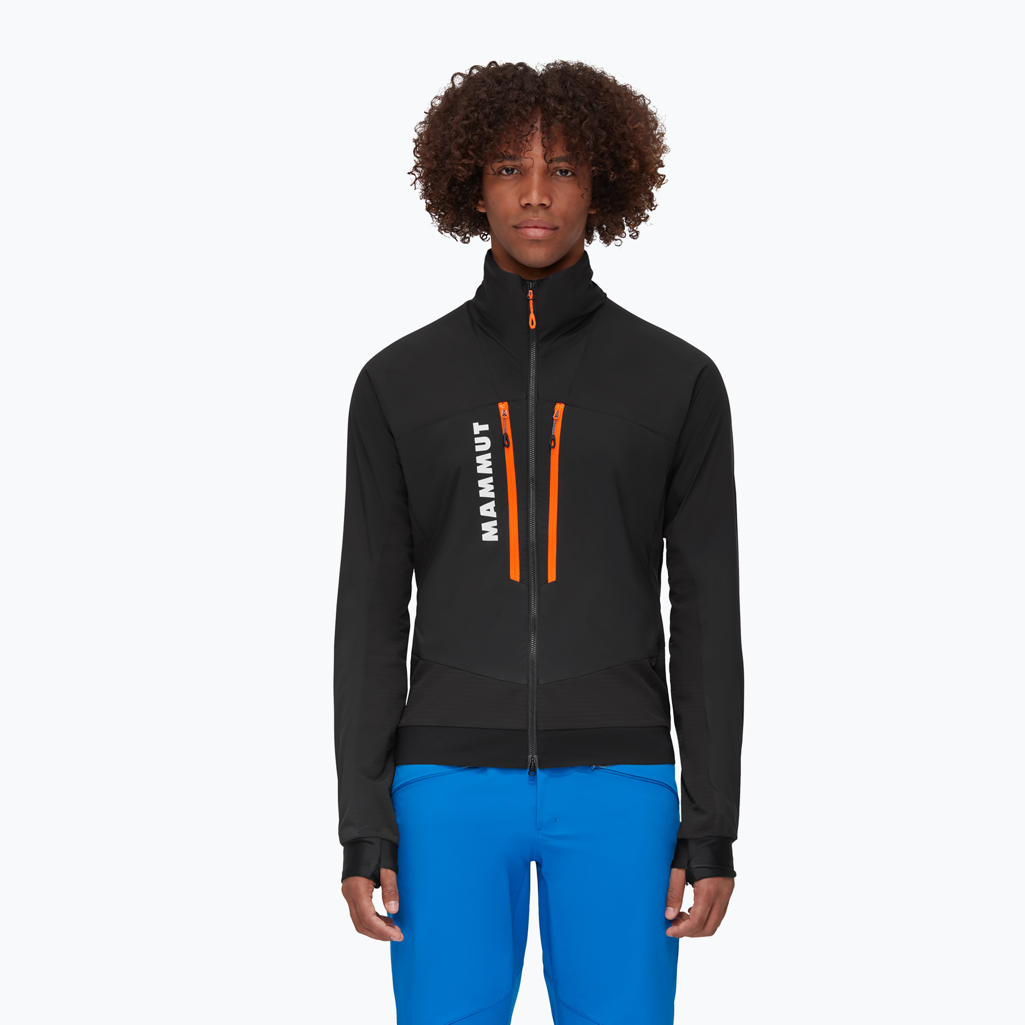 Kurtka hybrydowa męska Mammut Aenergy IN Hybrid black/vibrant orange | WYSYŁKA W 24H | 30 DNI NA ZWROT