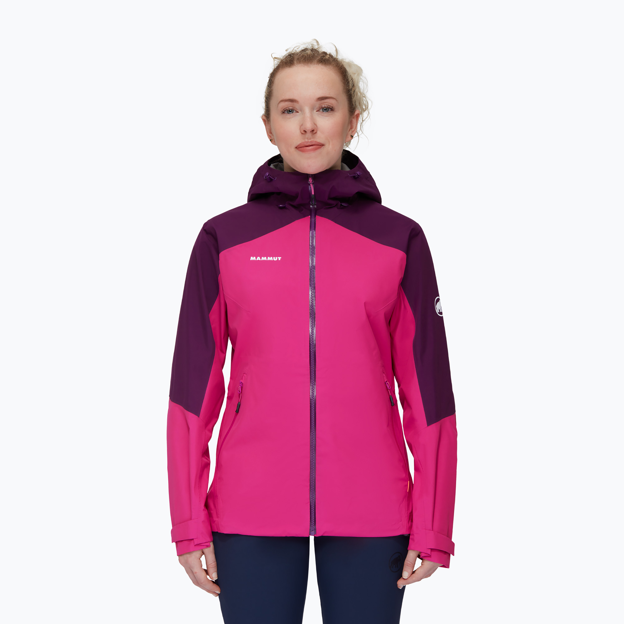 Kurtka przeciwdeszczowa damska Mammut Convey Tour HS Hooded pink/grape | WYSYŁKA W 24H | 30 DNI NA ZWROT