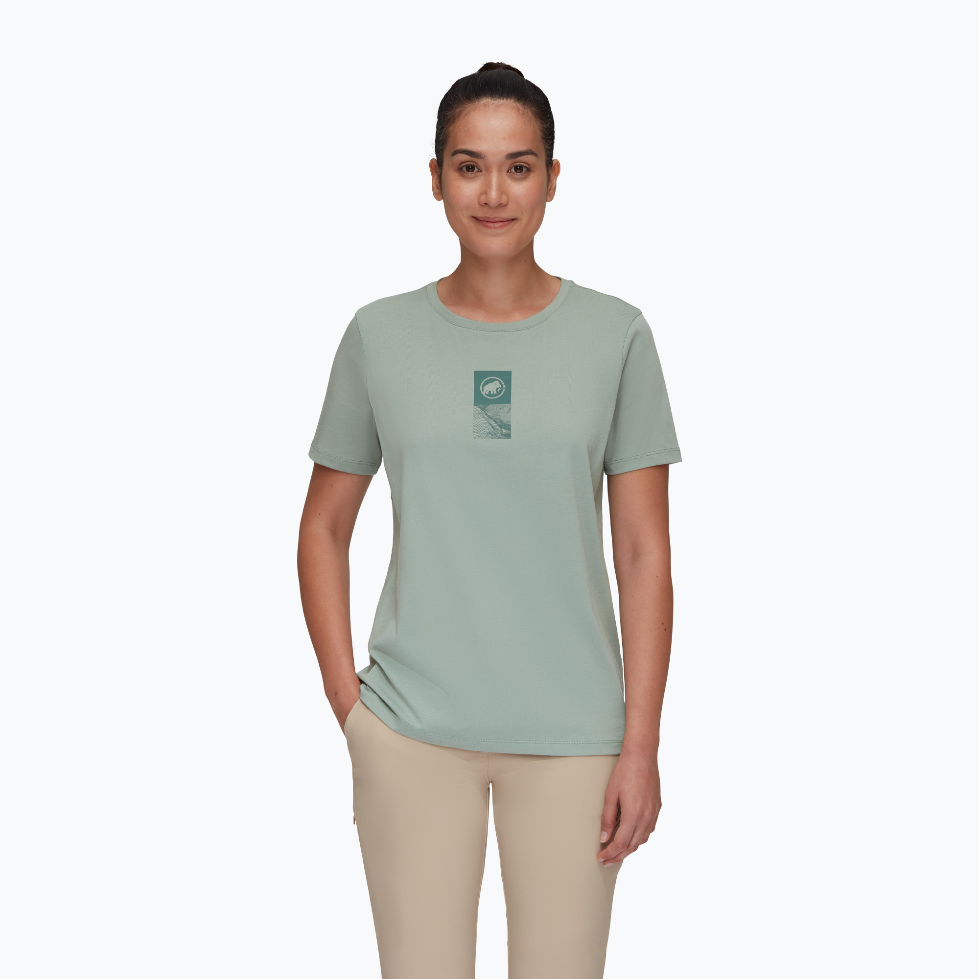 Koszulka trekkingowa damska Mammut Core Emblem jade | WYSYŁKA W 24H | 30 DNI NA ZWROT