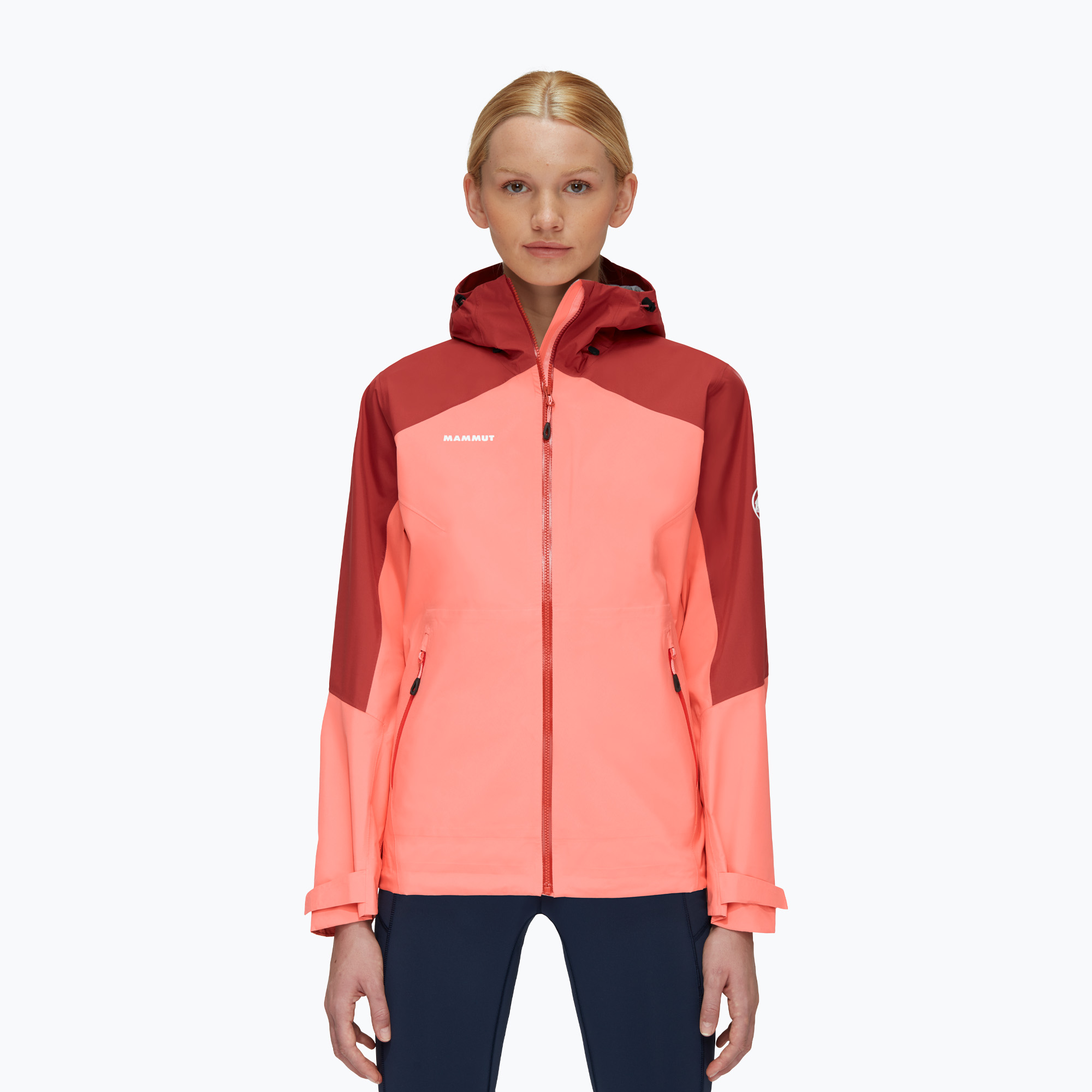 Kurtka przeciwdeszczowa damska Mammut Convey Tour HS Hooded salmon/terracotta | WYSYŁKA W 24H | 30 DNI NA ZWROT