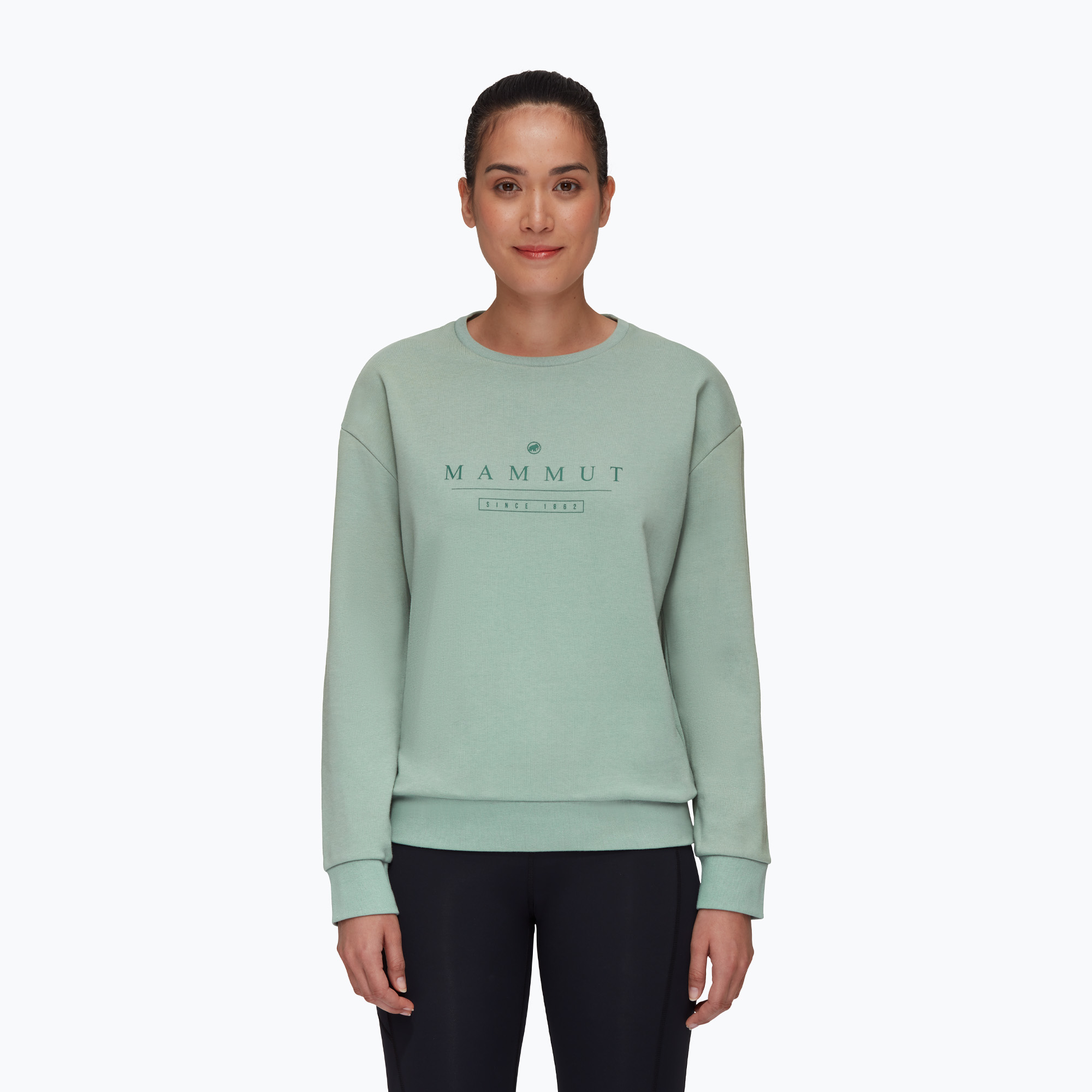 Bluza trekkingowa damska Mammut Core ML Crew Neck Logo jade | WYSYŁKA W 24H | 30 DNI NA ZWROT