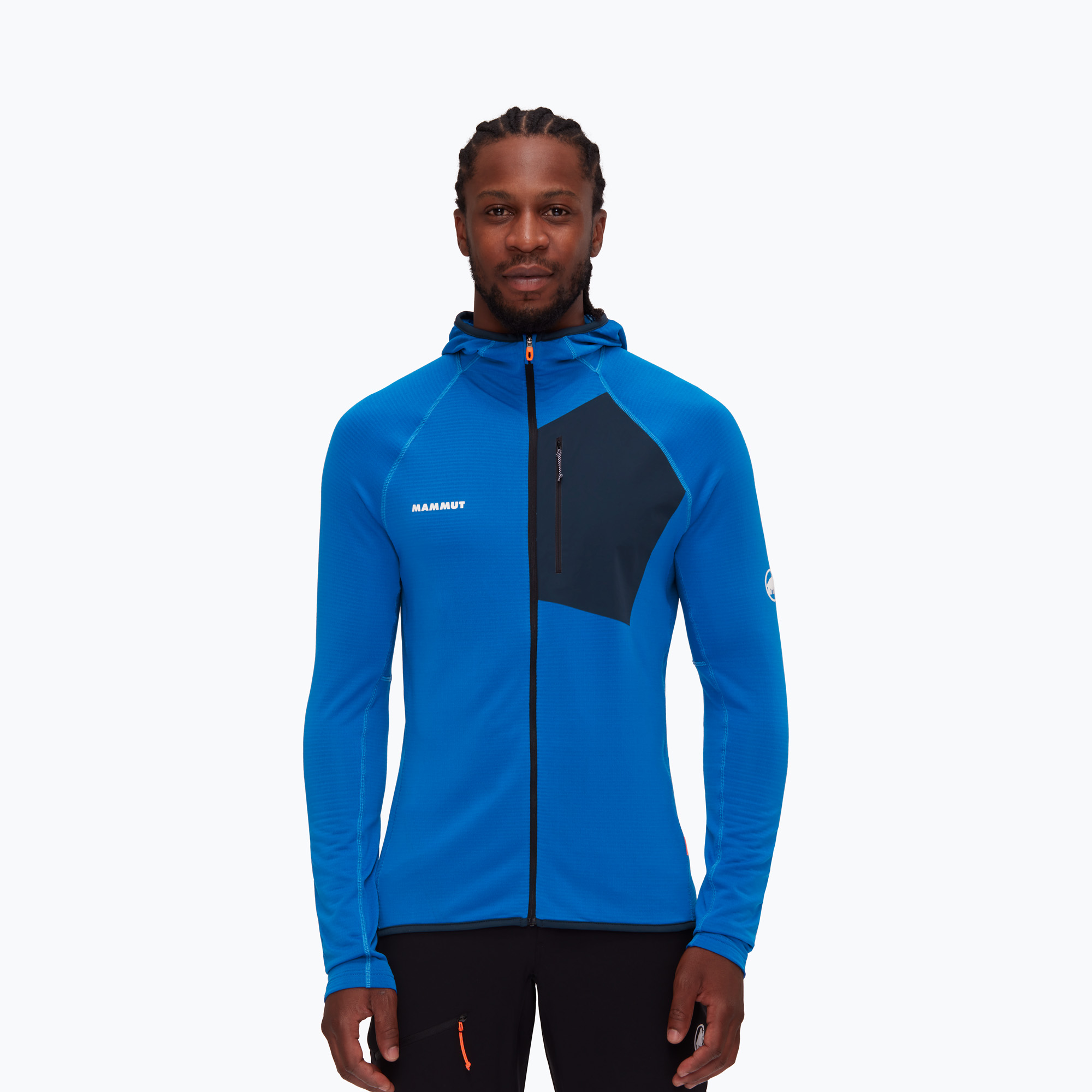 Bluza trekkingowa męska Mammut Aenergy Light ML Hooded azurit marine | WYSYŁKA W 24H | 30 DNI NA ZWROT