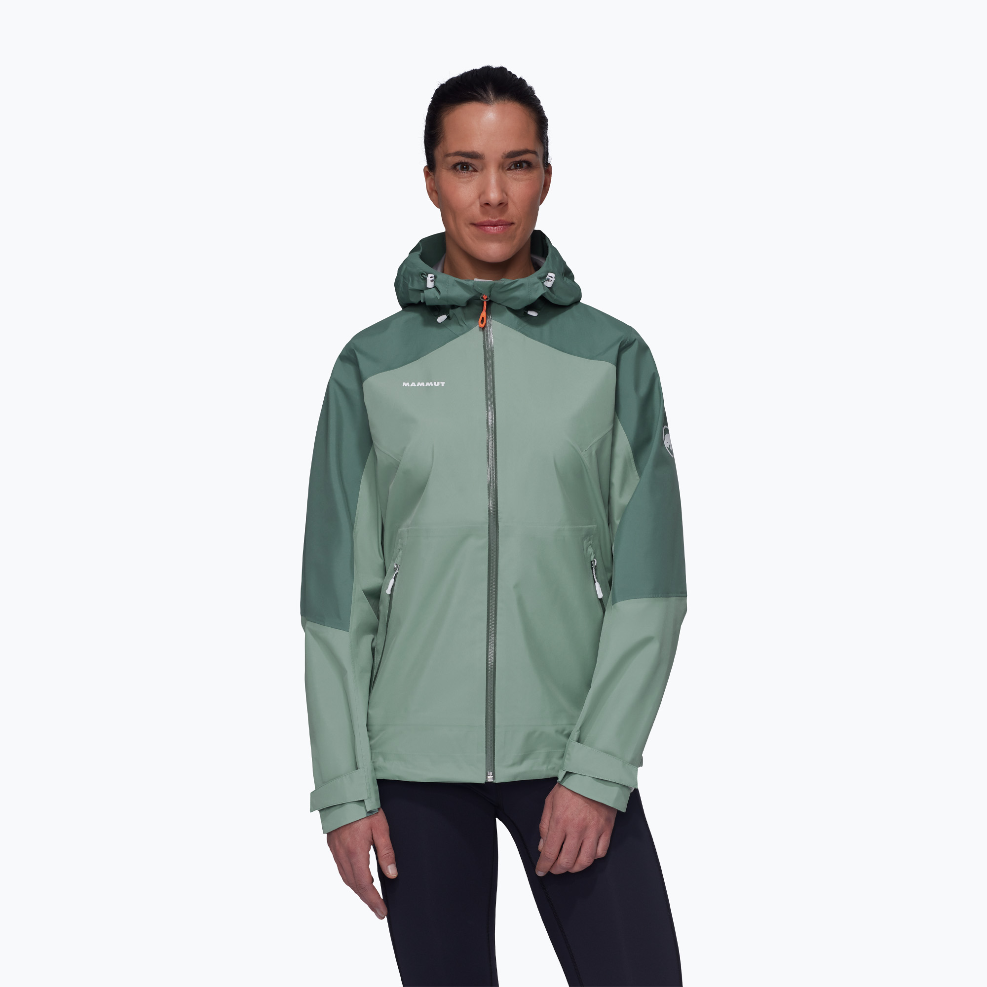 Kurtka przeciwdeszczowa damska Mammut Convey Tour HS Hooded jade dark/jade | WYSYŁKA W 24H | 30 DNI NA ZWROT