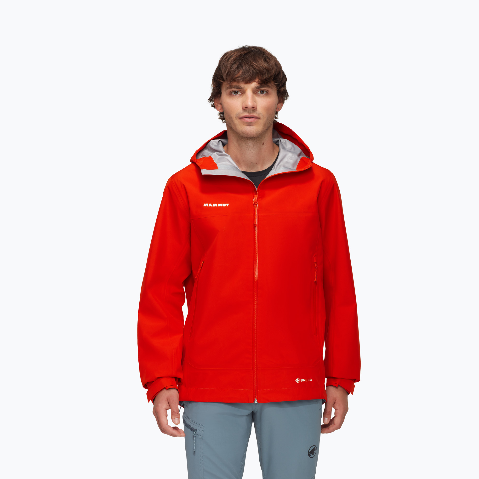 Kurtka przeciwdeszczowa męska Mammut Crater Light HS Hooded mammut red 