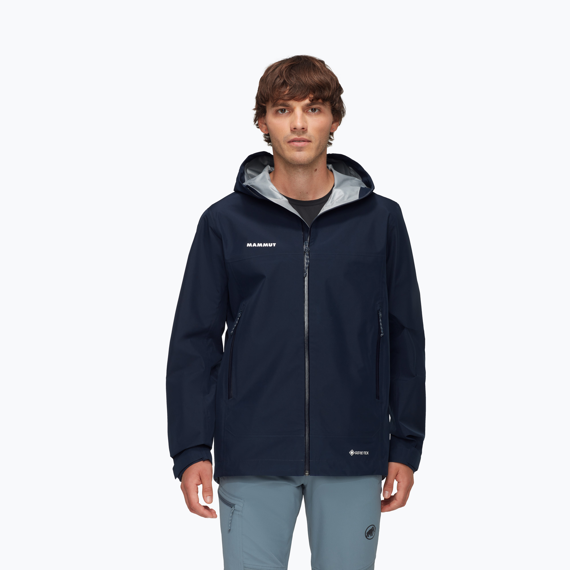 Kurtka przeciwdeszczowa męska Mammut Crater Light HS Hooded marine 
