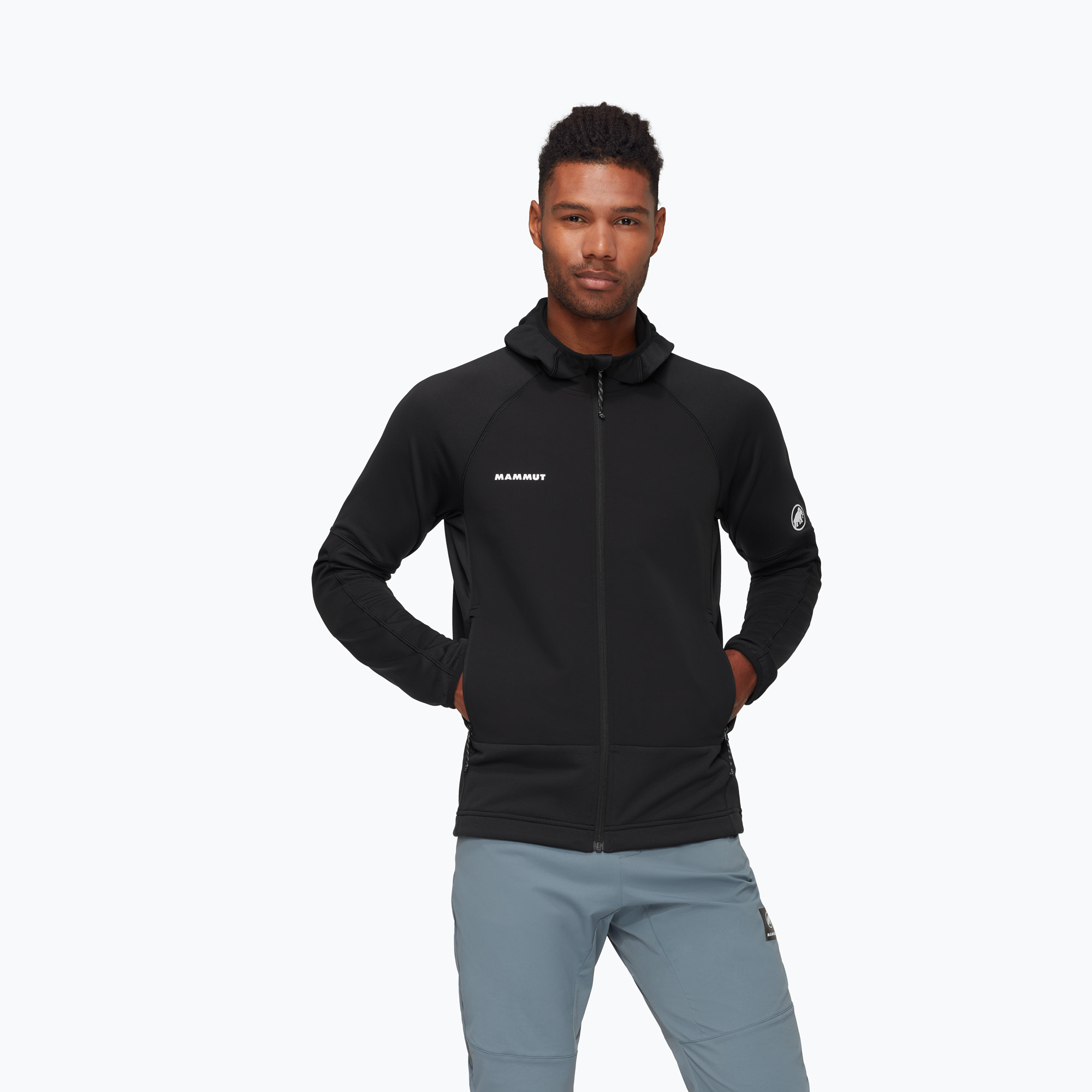 Kurtka przeciwwiatrowa męska Mammut Massone ML Hooded black 