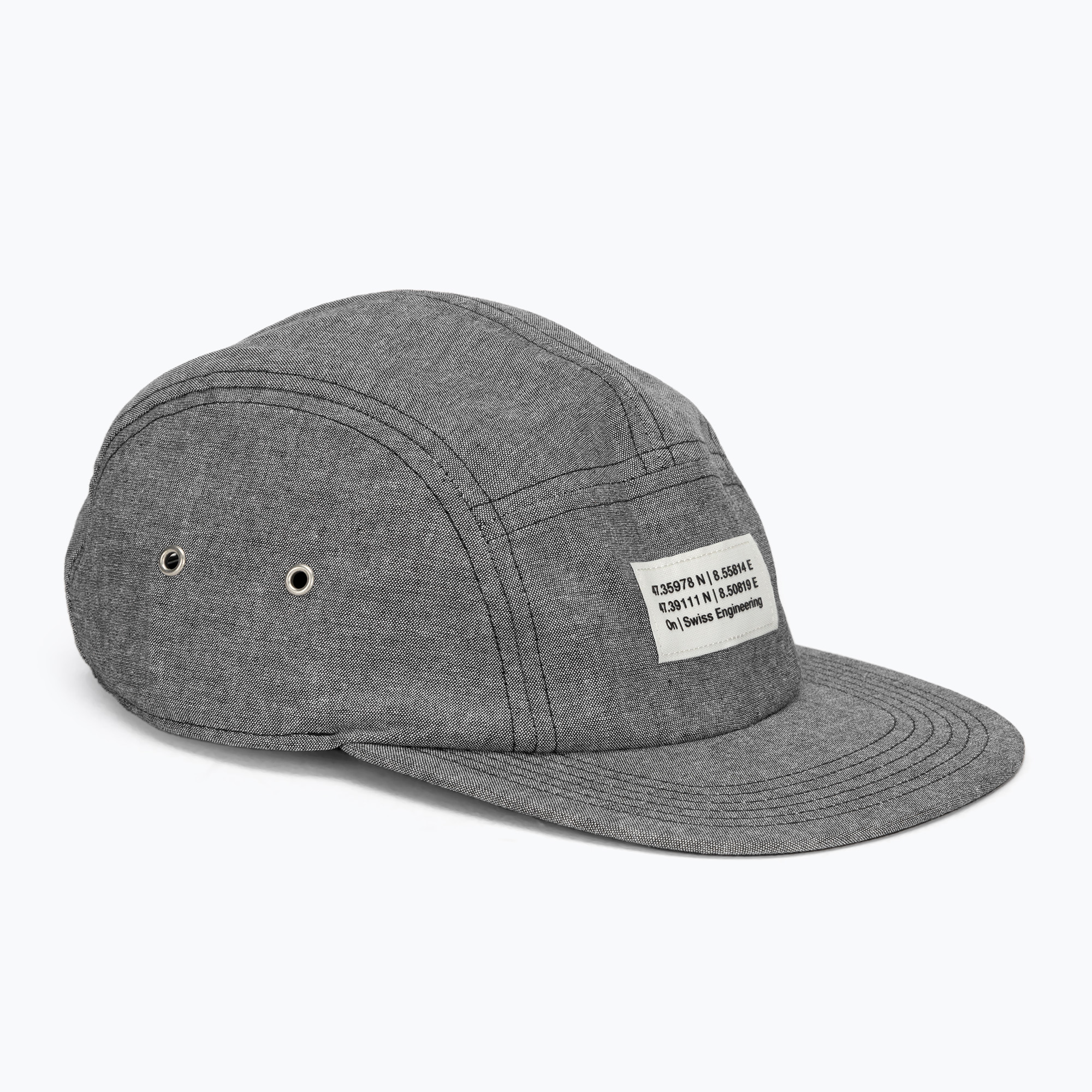 Czapka z daszkiem On Running 5 Panel grey | WYSYŁKA W 24H | 30 DNI NA ZWROT