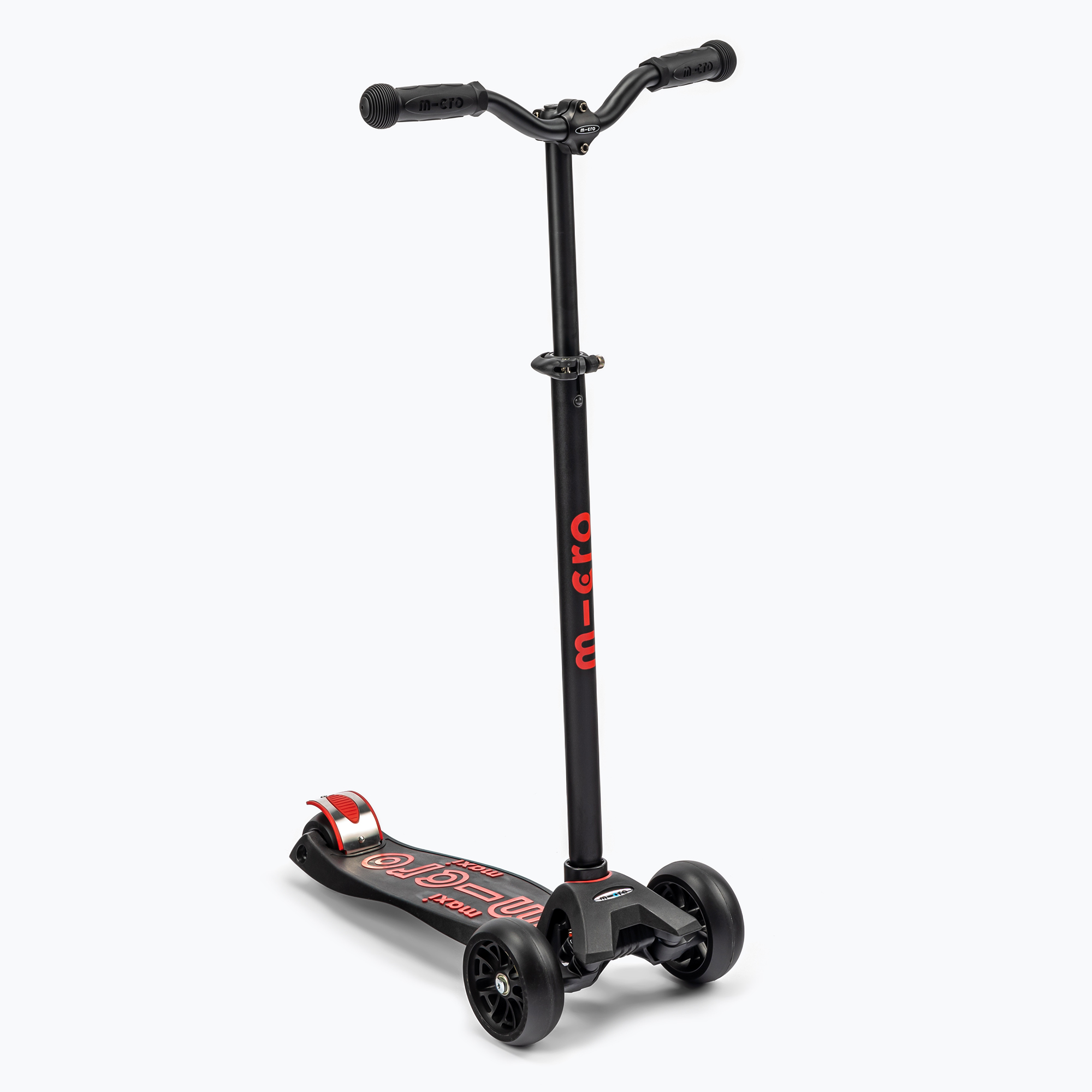 Hulajnoga trójkołowa dziecięca Micro Maxi Deluxe Pro black/red | WYSYŁKA W 24H | 30 DNI NA ZWROT