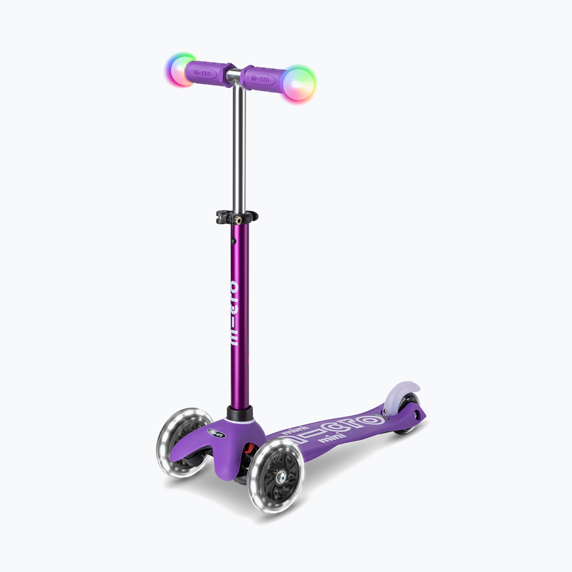 Hulajnoga trójkołowa dziecięca Micro Mini Deluxe Magic LED purple 