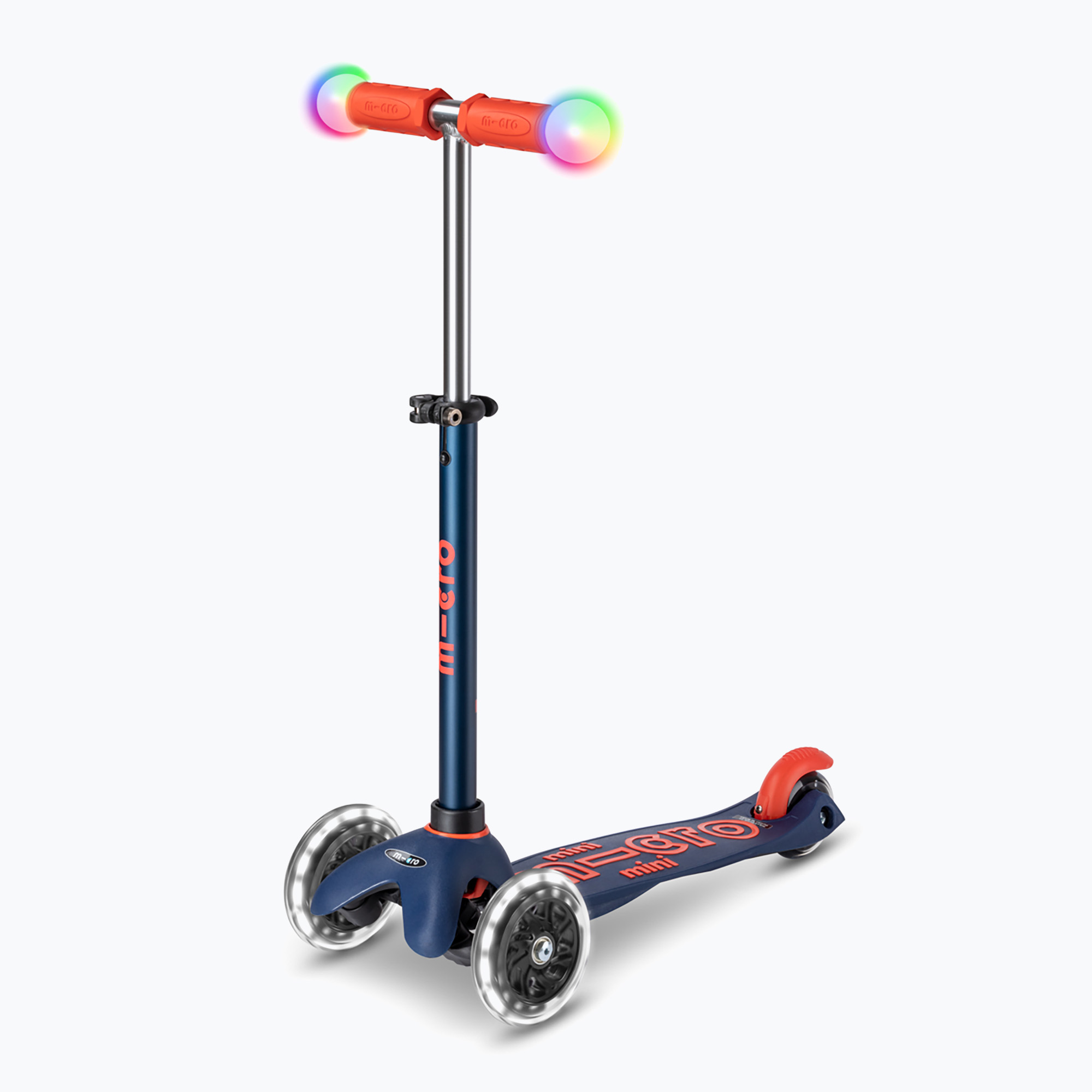 Hulajnoga trójkołowa dziecięca Micro Mini Deluxe Magic LED navy 