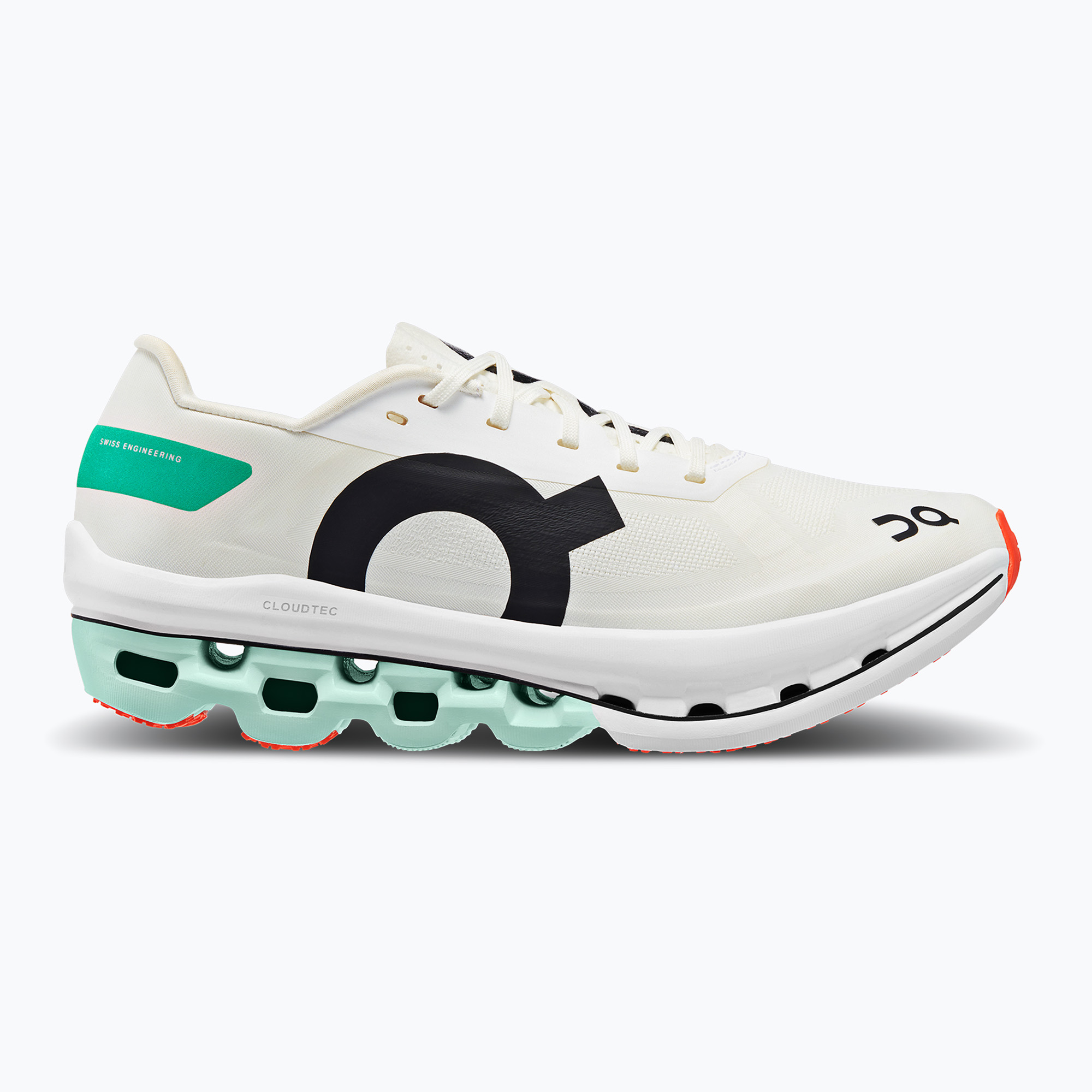 Buty do biegania damskie On Running Cloudboom Echo white/mint 