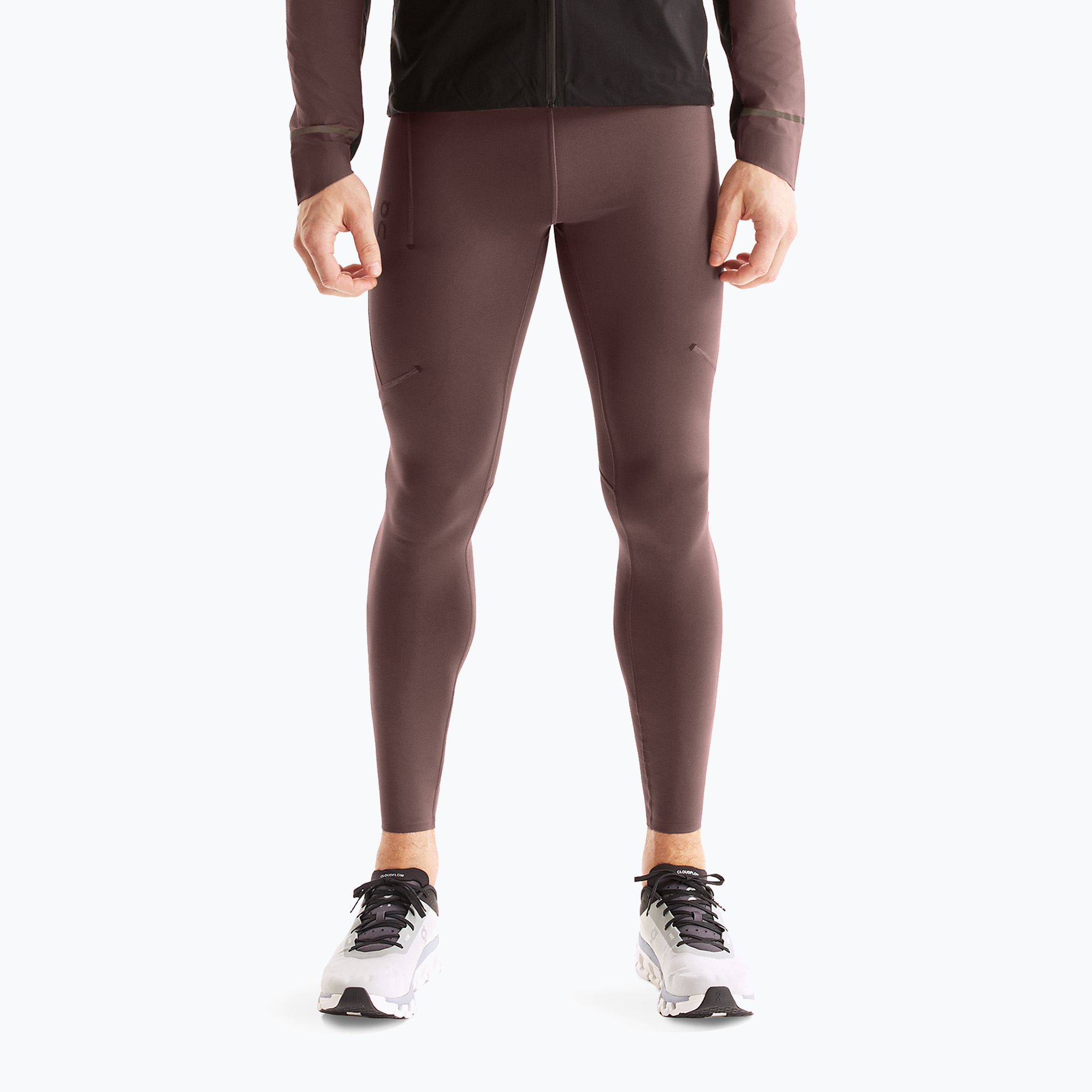 Legginsy do biegania męskie On Running Performance Winter grape | WYSYŁKA W 24H | 30 DNI NA ZWROT