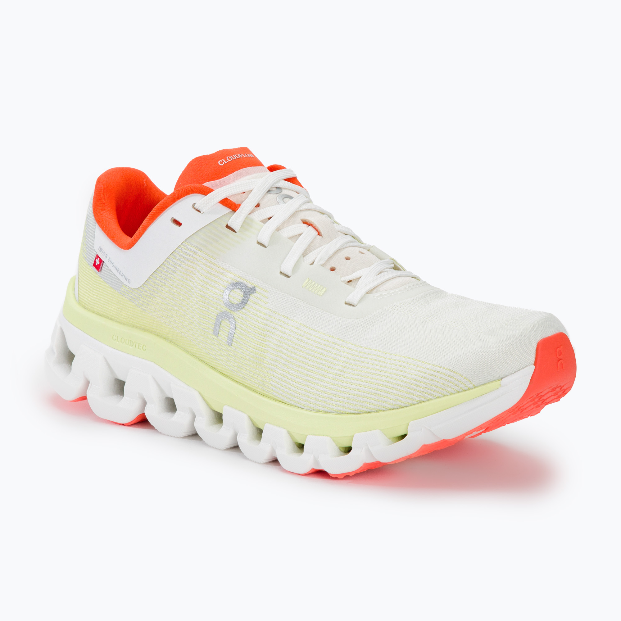 Buty do biegania damskie On Running Cloudflow 4 white/hay | WYSYŁKA W 24H | 30 DNI NA ZWROT