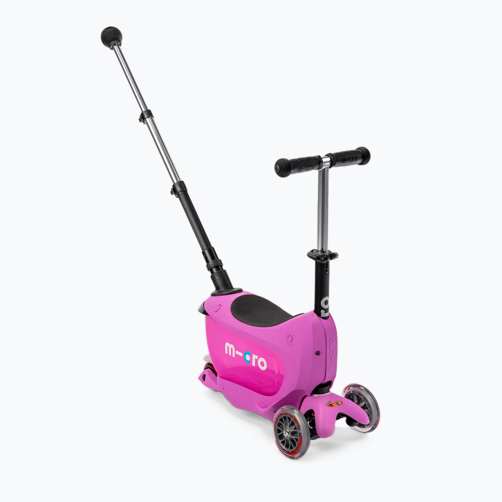 Hulajnoga trójkołowa dziecięca Micro Mini2go Deluxe Plus pink | WYSYŁKA W 24H | 30 DNI NA ZWROT